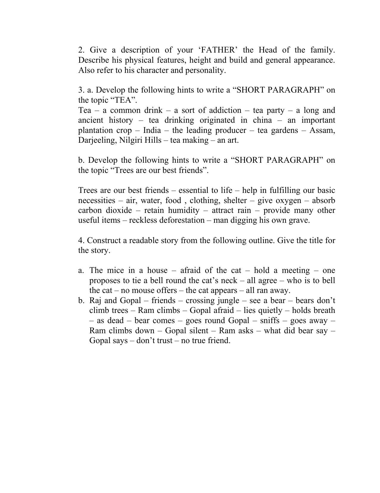CBSE Worksheets for Class 6 English Assignment 16 - Page 2