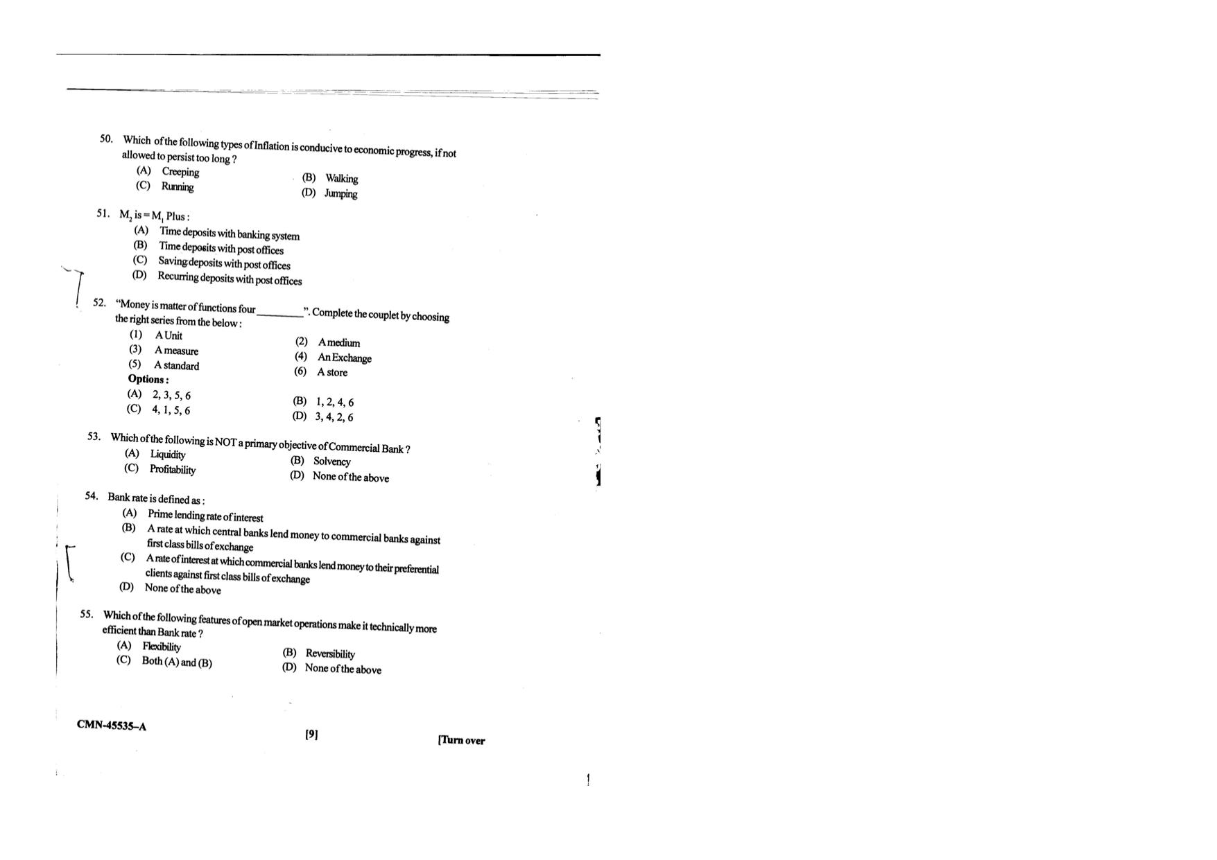KUET 2023 M.A. Economics Question Paper - Page 86