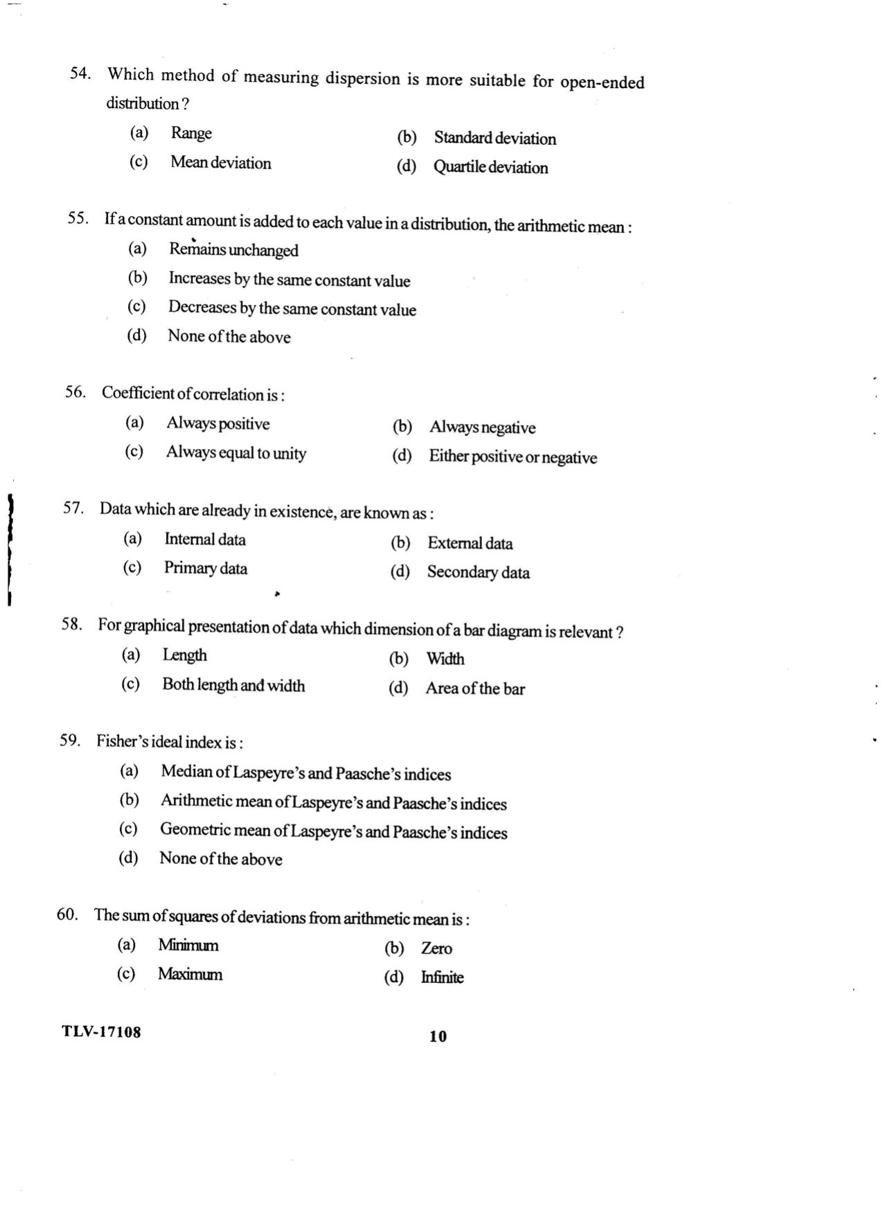 KUET 2023 M.A. Economics Question Paper - Page 106