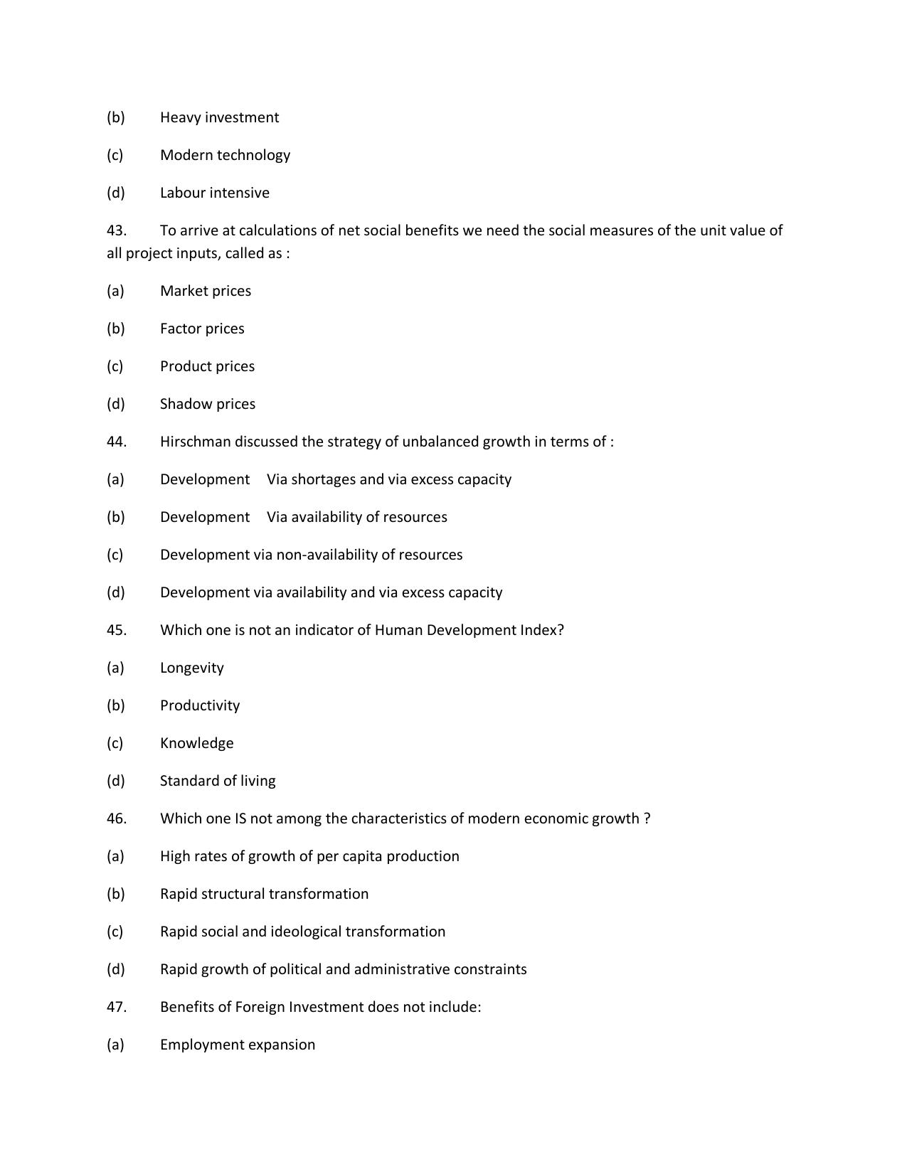 KUET 2023 M.A. Economics Question Paper - Page 147