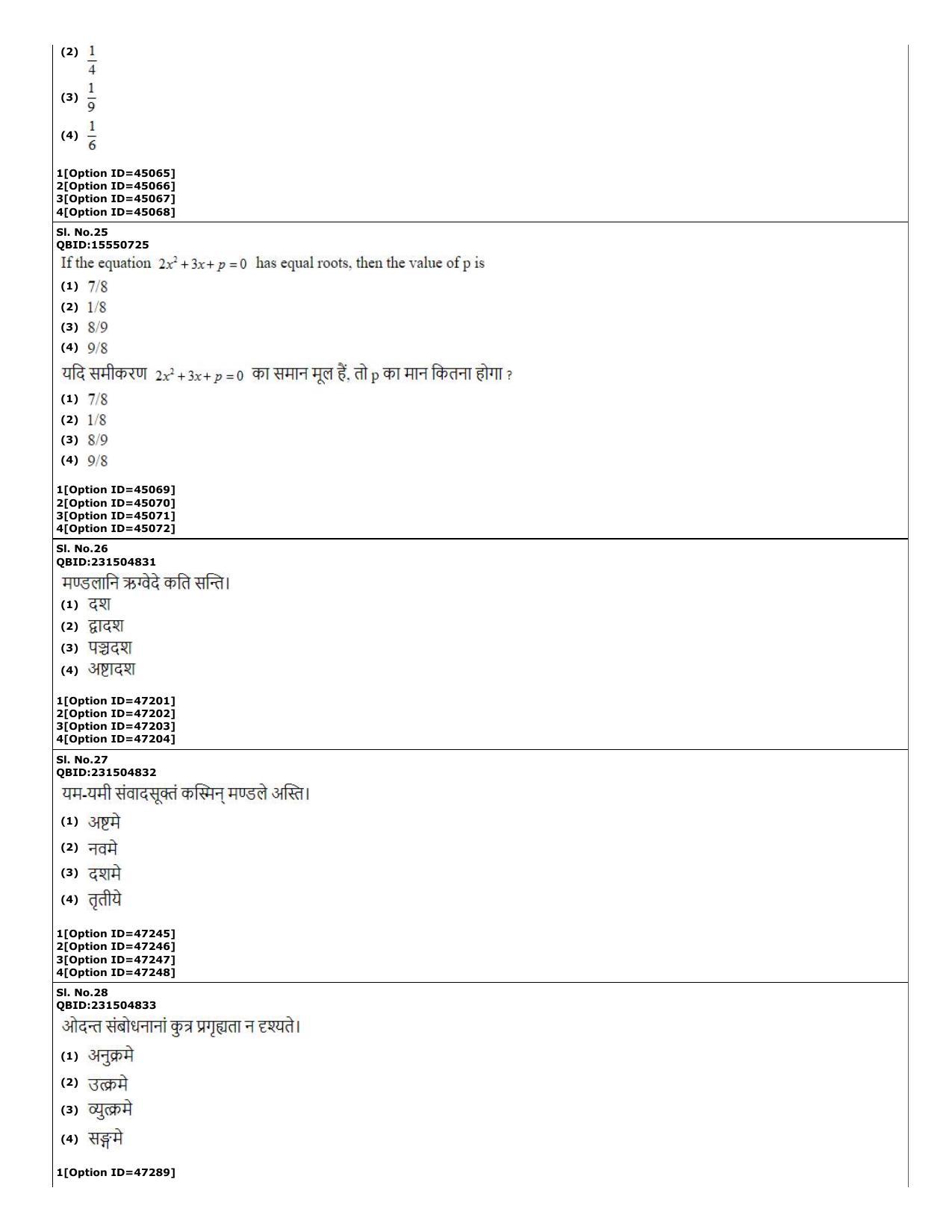 CUET (PG) 2022: PGQP-78 Rigveda (11-09-2022) Question Paper - Page 11