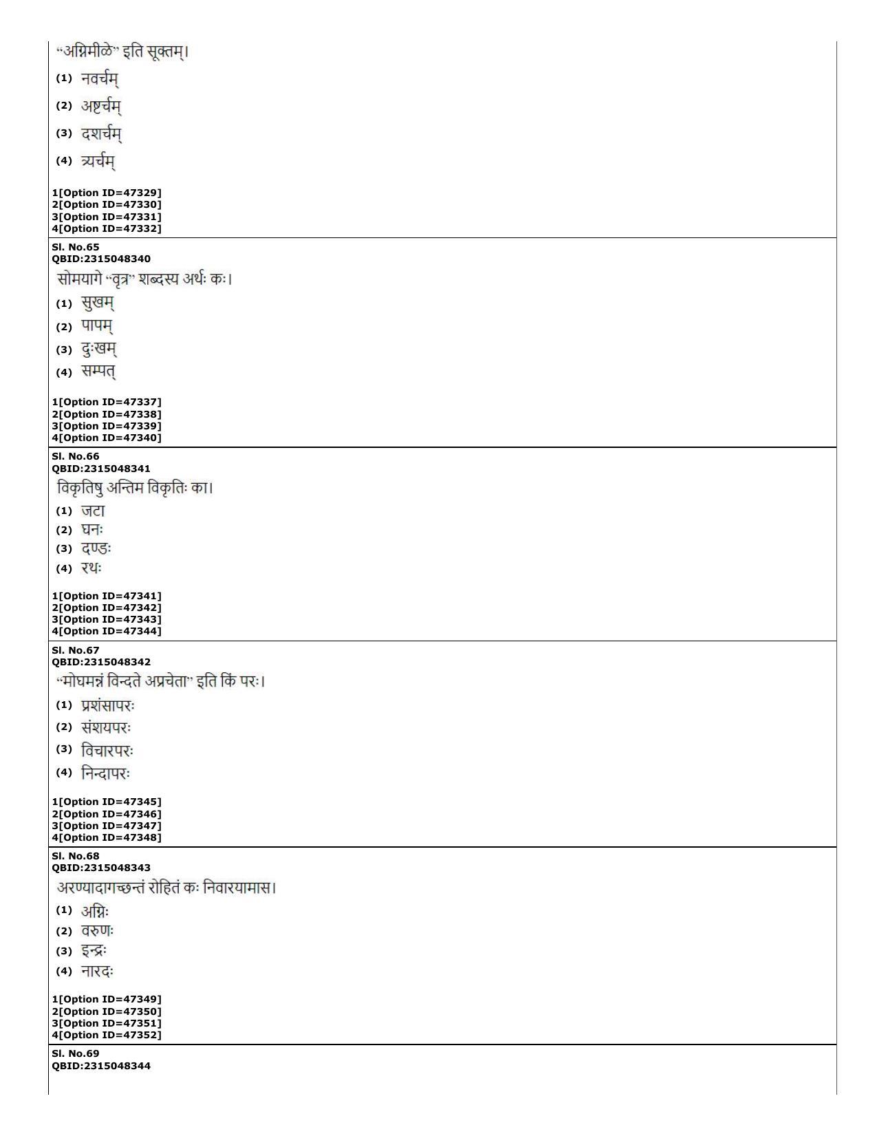 CUET (PG) 2022: PGQP-78 Rigveda (11-09-2022) Question Paper - Page 19