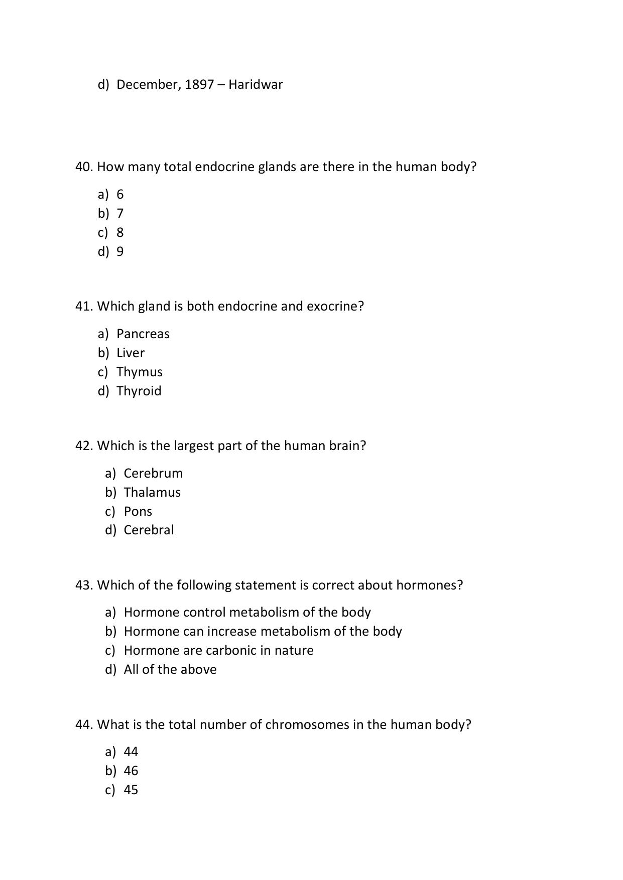 Odisha CPET YOGA & NATUROPATHY SET II 2021 Question Paper - Page 9