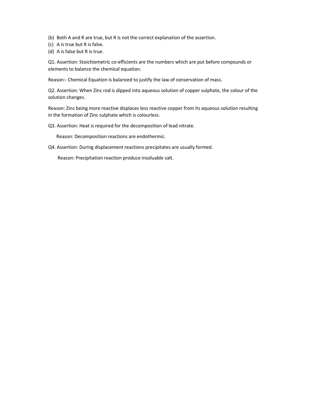 JKBOSE Class 10 Chemical Reactions and Equations (Chemistry) Question Bank - Page 5