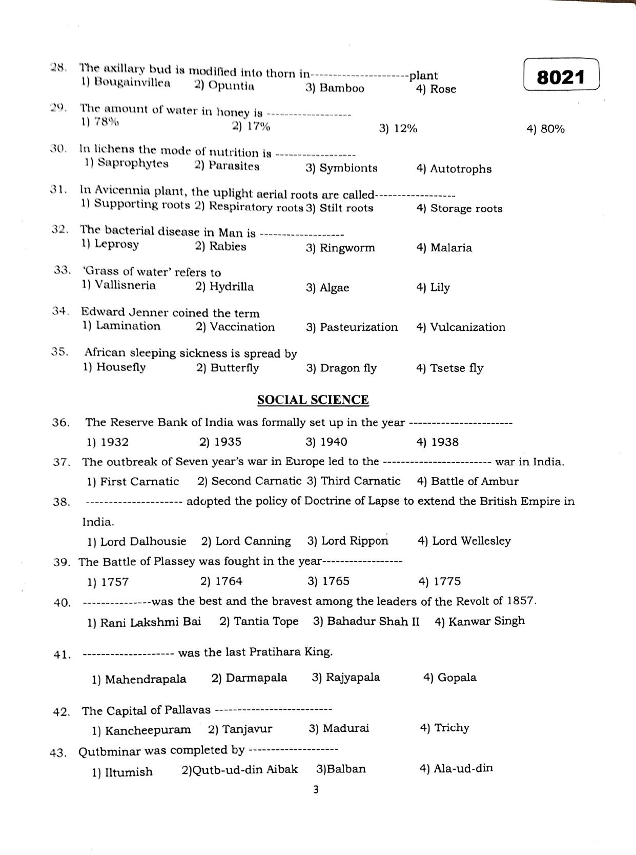 Puducherry NMMS 2019 Question Paper - Page 16