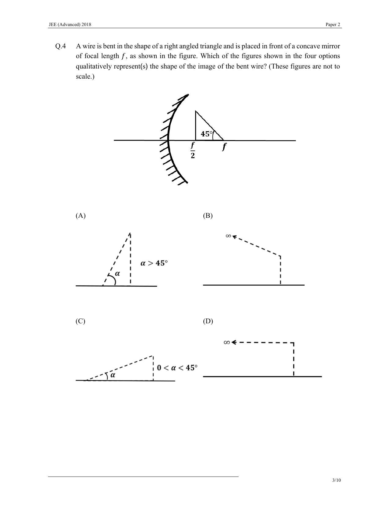 JEE (Advanced) 2018 Paper II Question Paper - Page 3