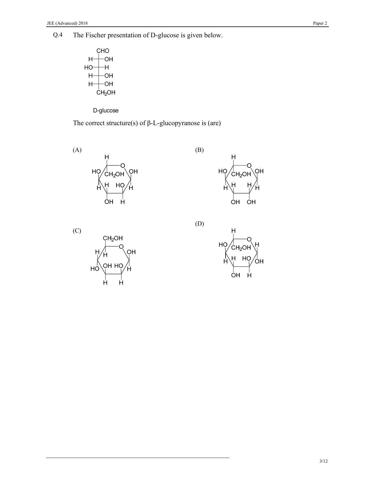 JEE (Advanced) 2018 Paper II Question Paper - Page 13