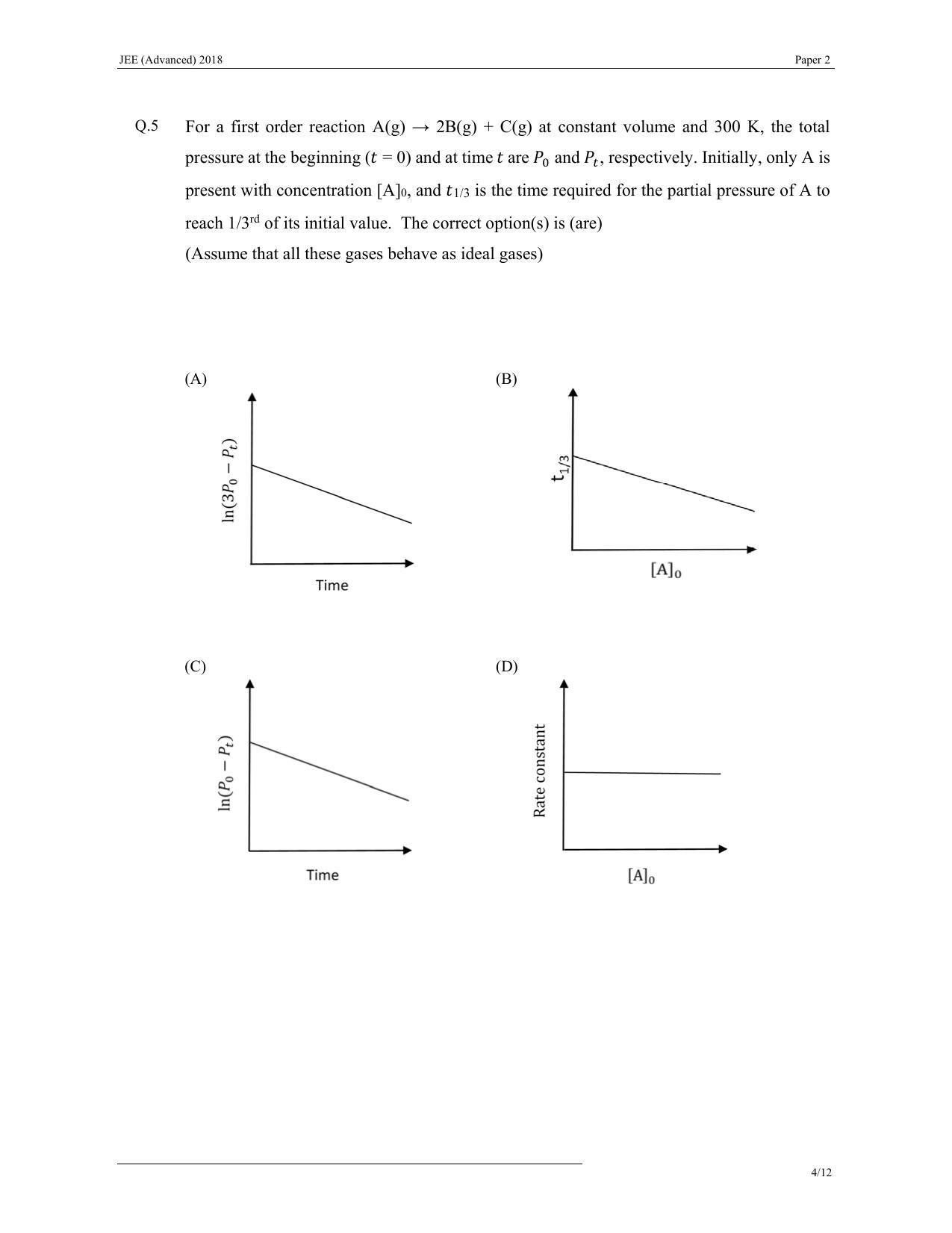 JEE (Advanced) 2018 Paper II Question Paper - Page 14