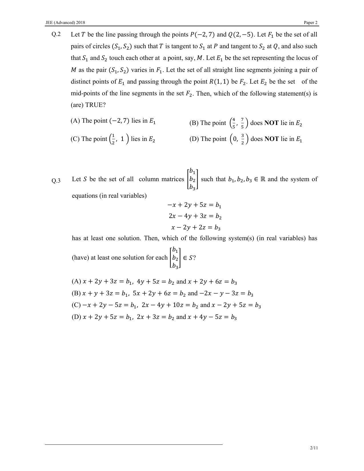JEE (Advanced) 2018 Paper II Question Paper - Page 24
