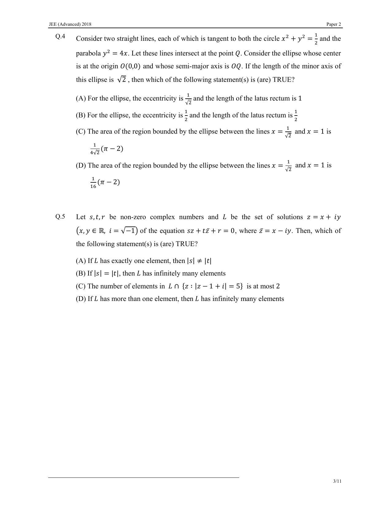 JEE (Advanced) 2018 Paper II Question Paper - Page 25