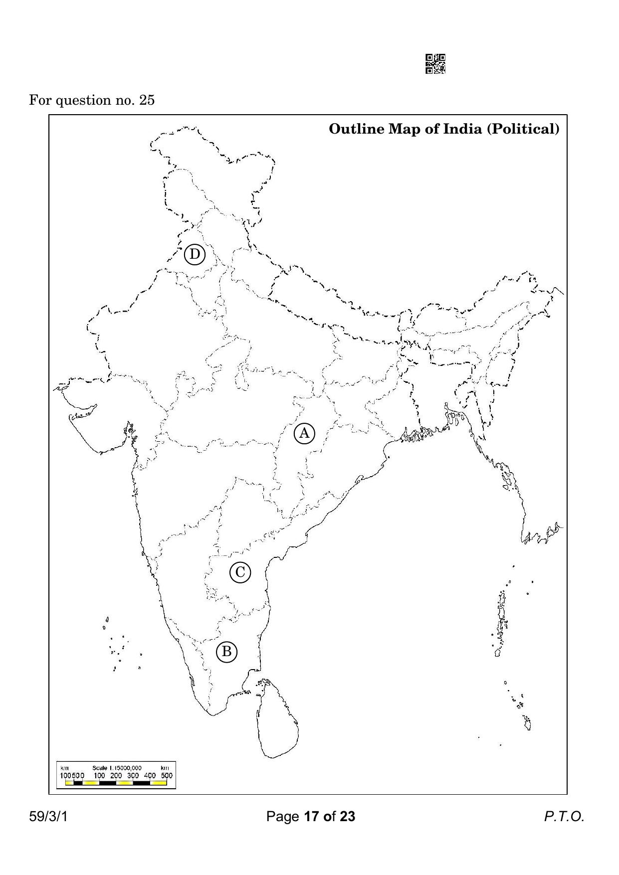 CBSE Class 12 59-3-1 Political Science 2023 Question Paper - Page 17