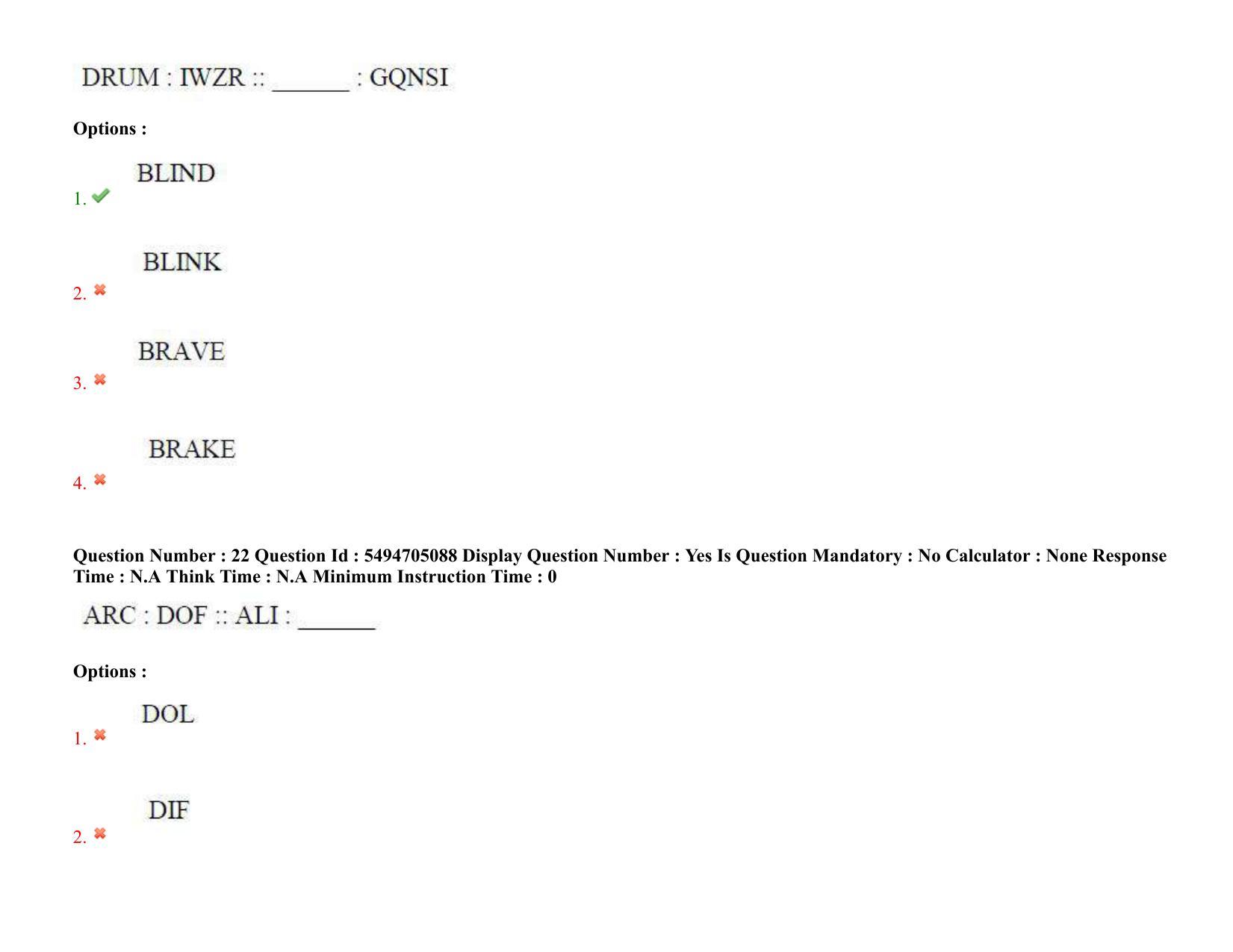 AP ICET 2022 Shift - 2 Question Paper with key - Page 19