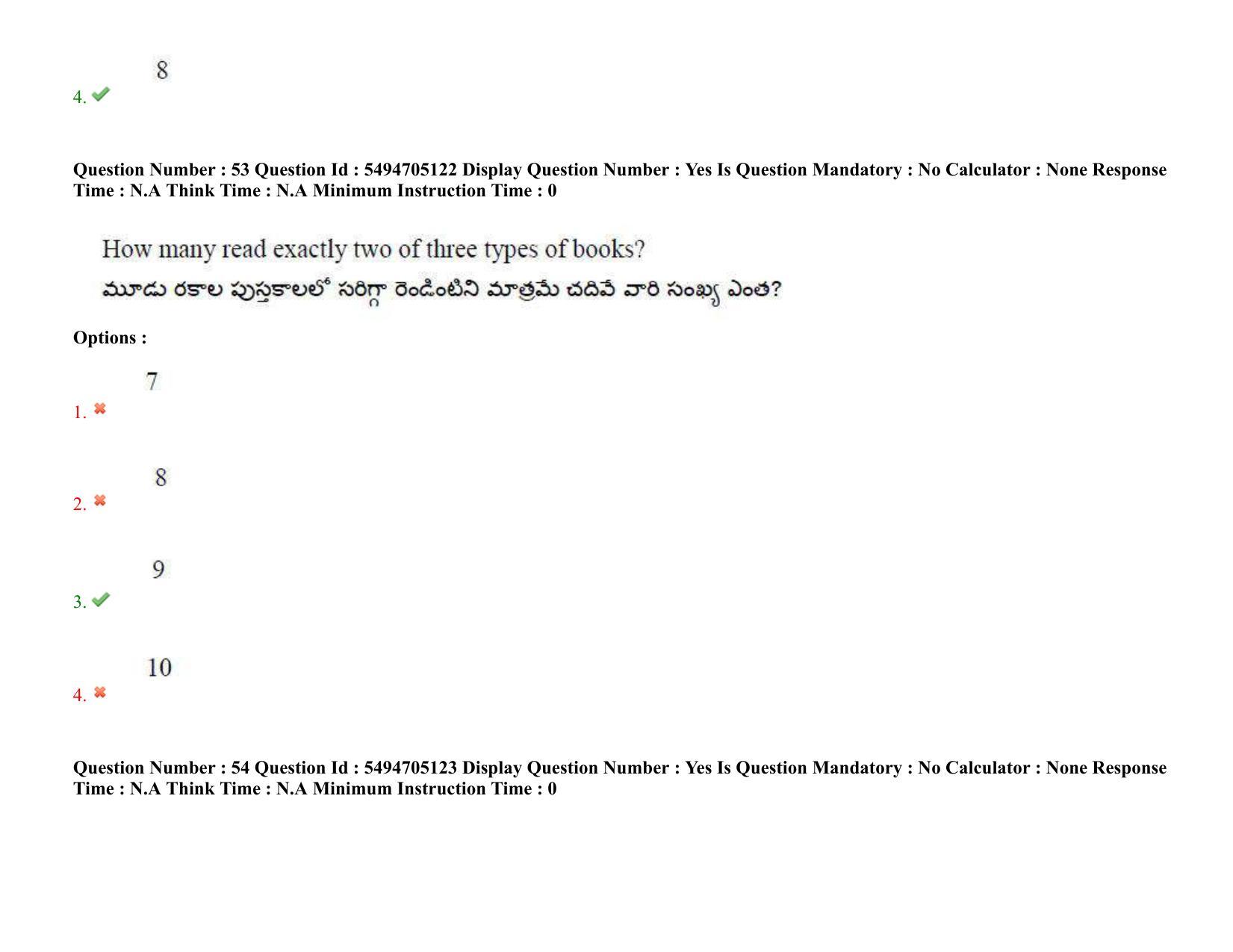 AP ICET 2022 Shift - 2 Question Paper with key - Page 54