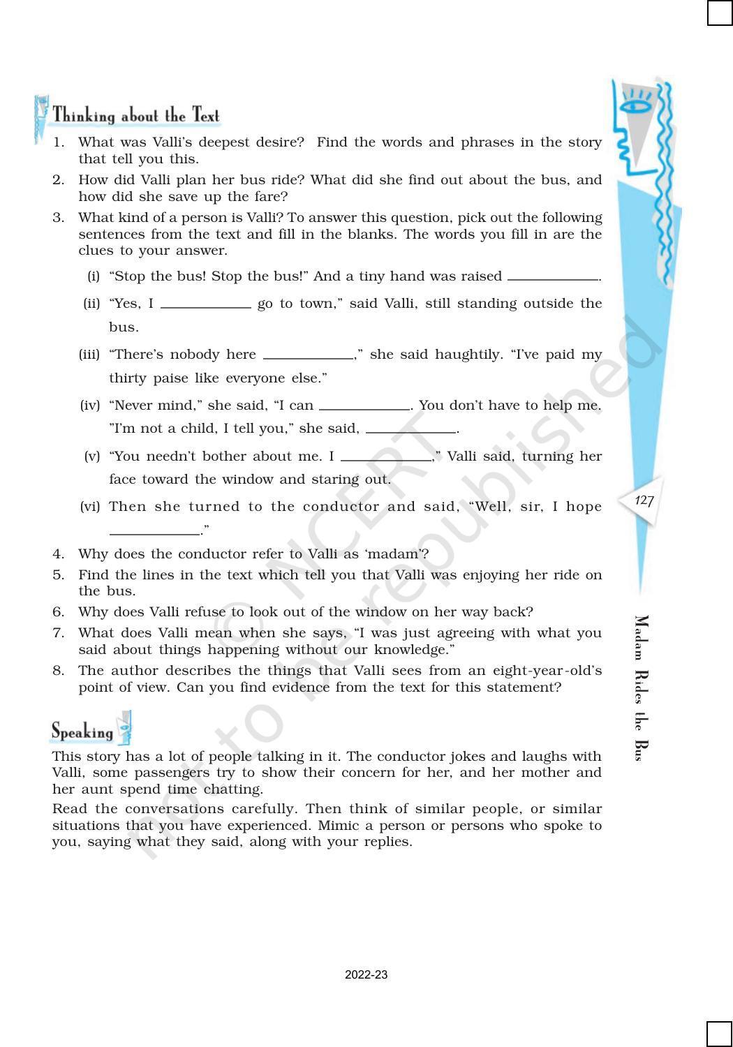 NCERT Book for Class 10 English (First Flight) Chapter 9 Madam Rides the Bus - Page 12