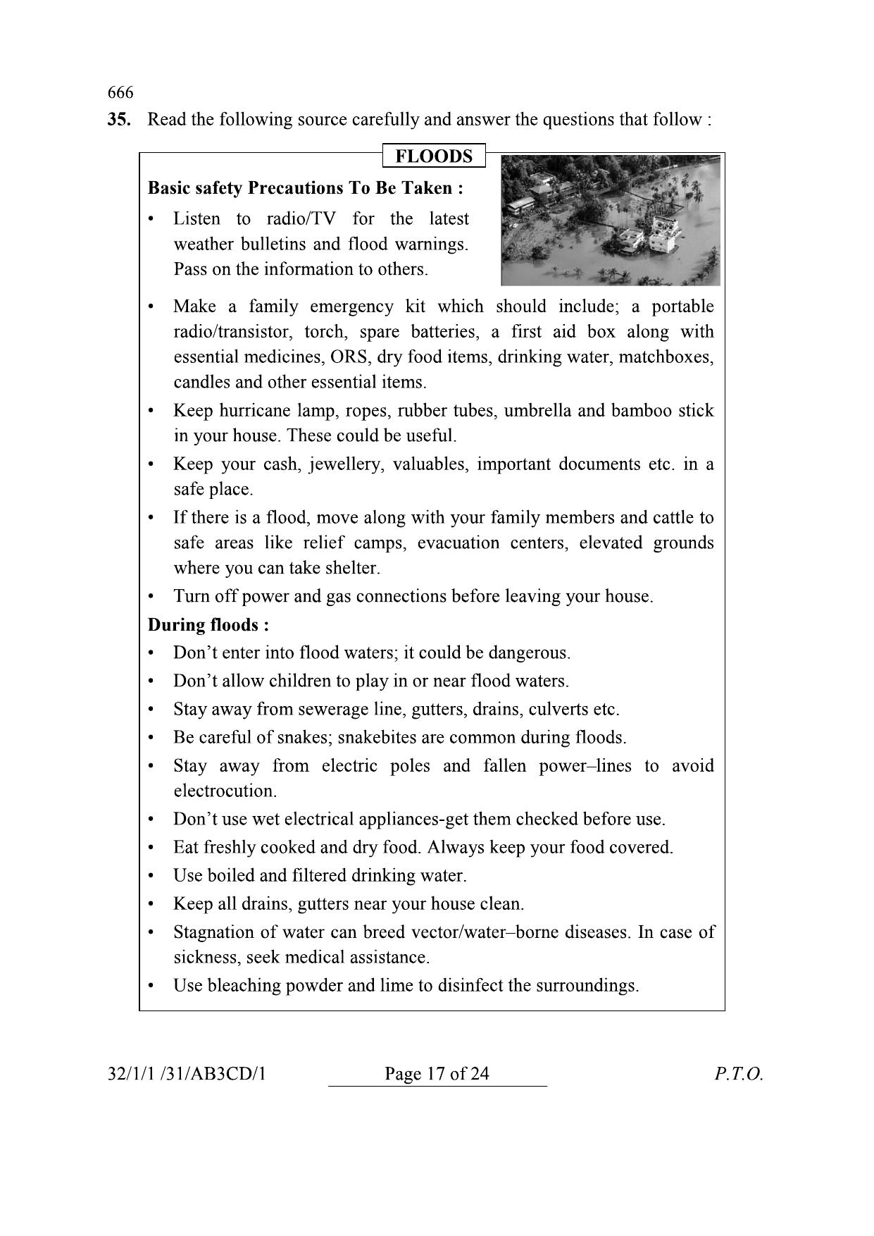 CBSE Class 10 32-1-1 Social Science 2024 Question Paper - Page 17