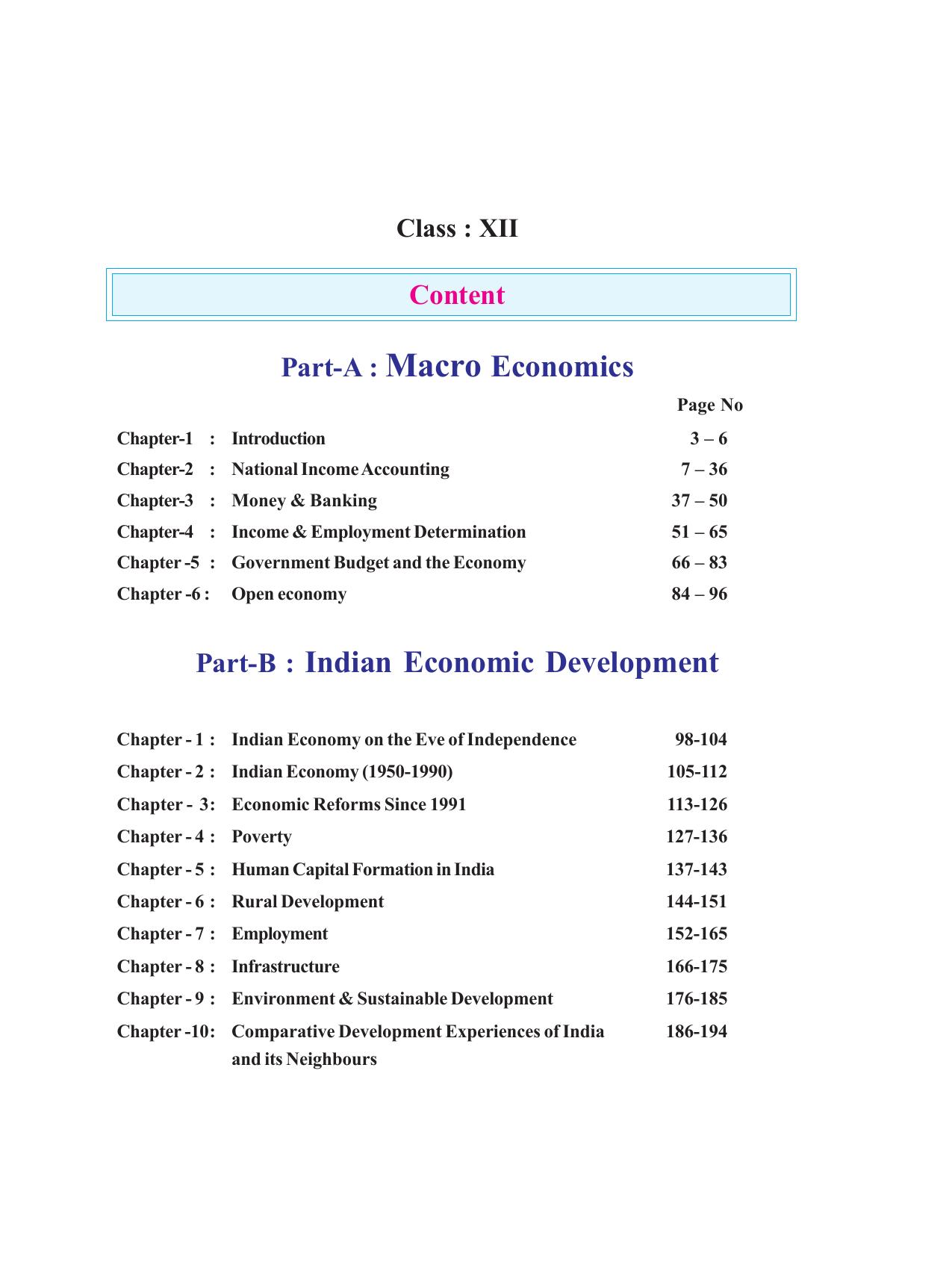 Tripura Board Class 12 Economics English Workbooks - Page 5