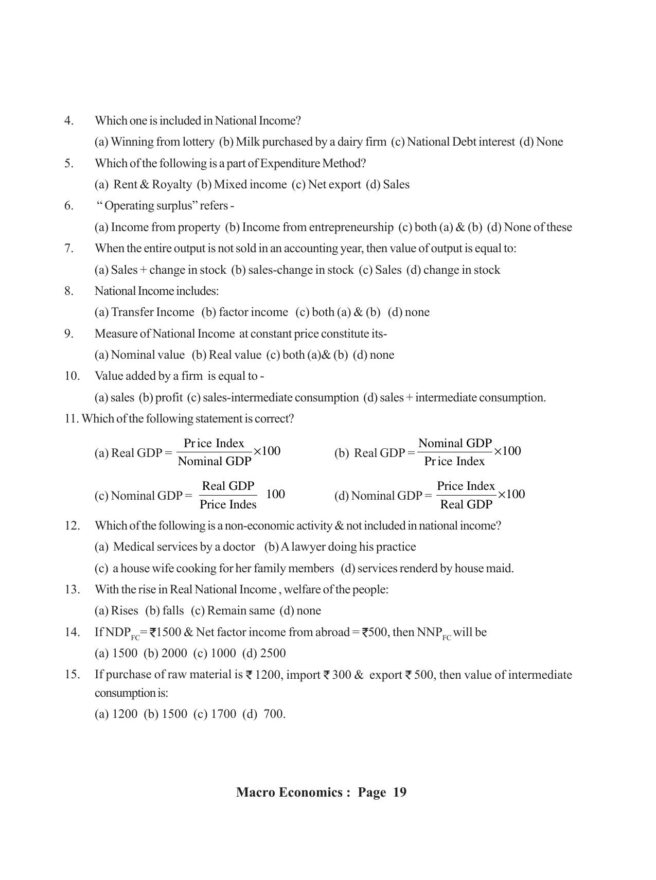 Tripura Board Class 12 Economics English Workbooks - Page 23