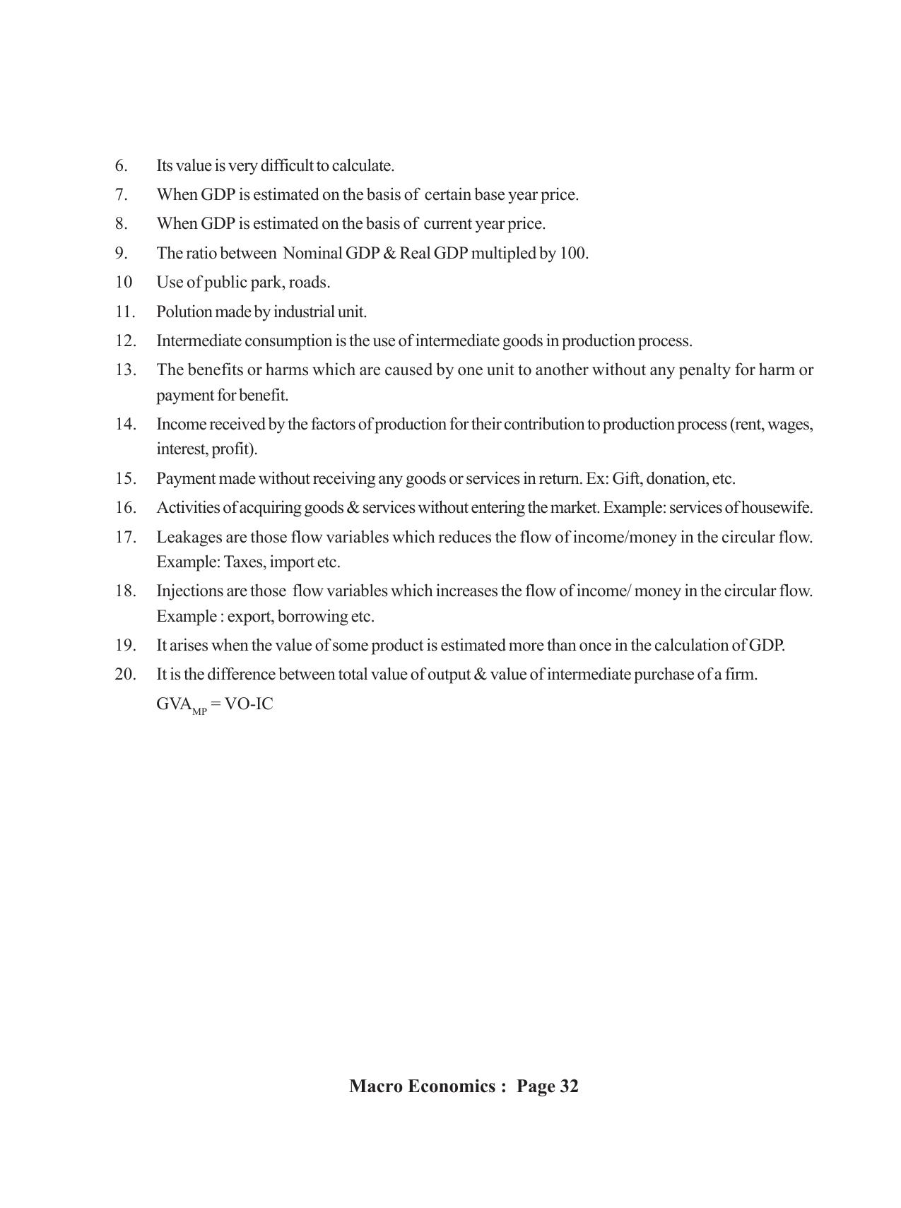 Tripura Board Class 12 Economics English Workbooks - Page 36