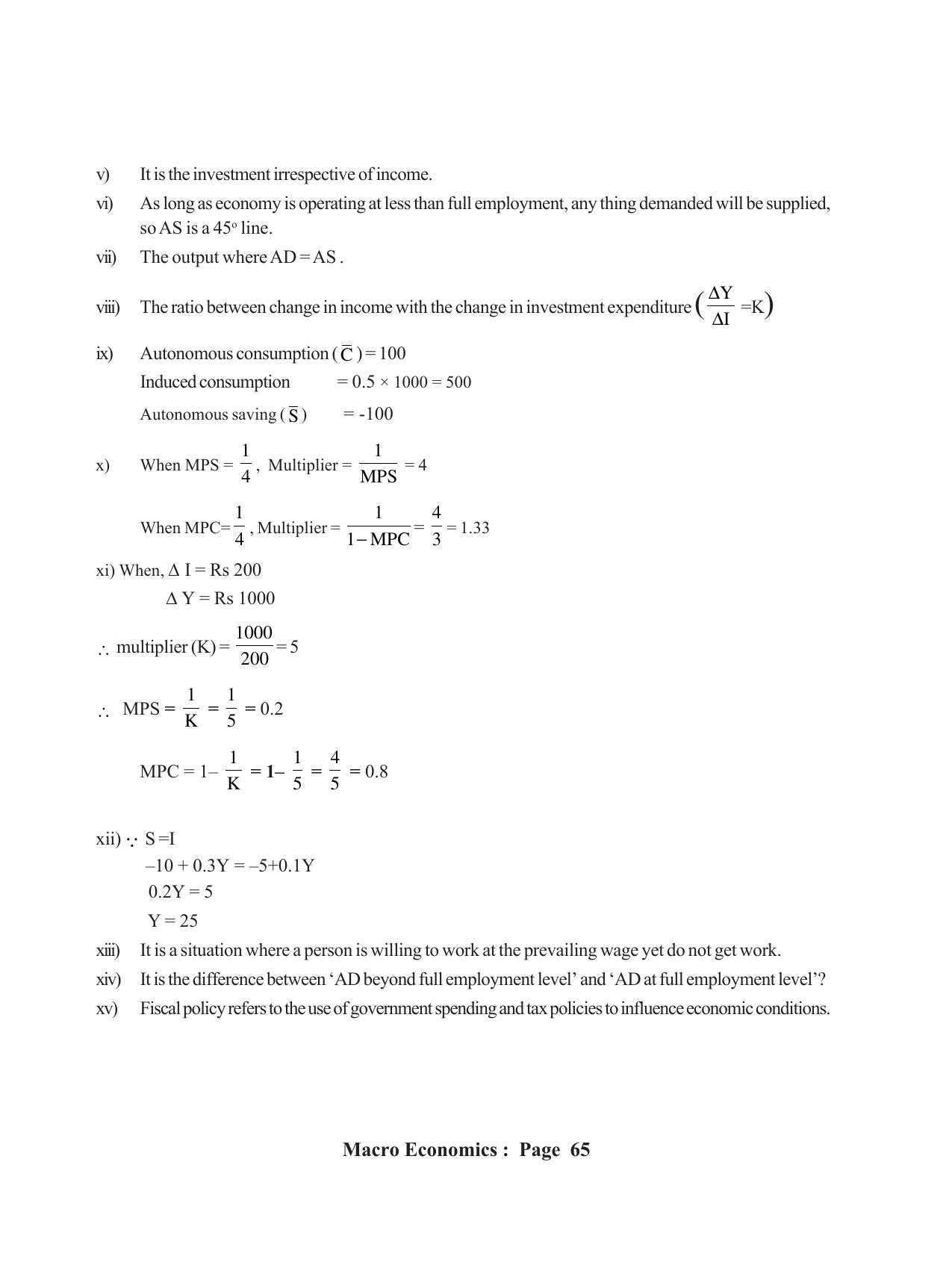 Tripura Board Class 12 Economics English Workbooks - Page 69