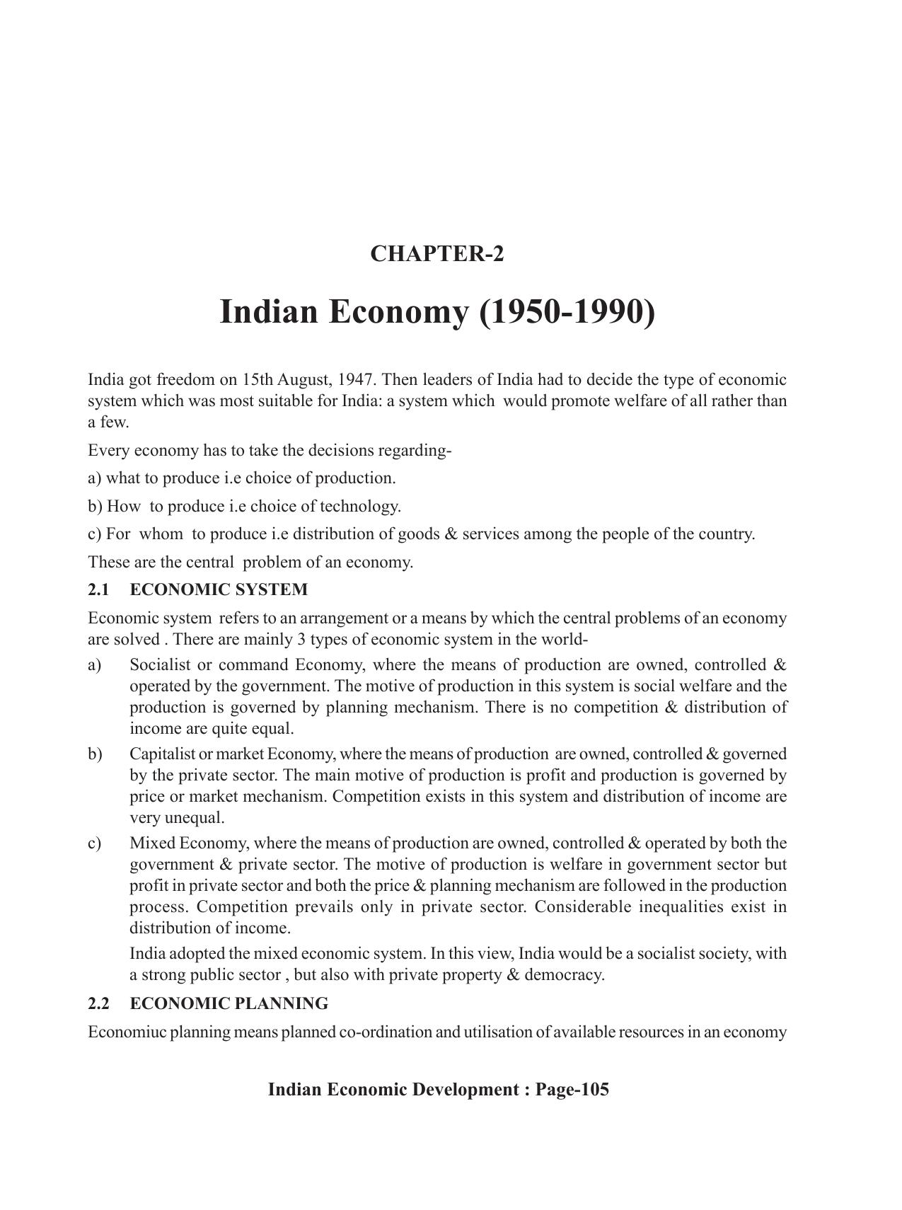 Tripura Board Class 12 Economics English Workbooks - Page 109