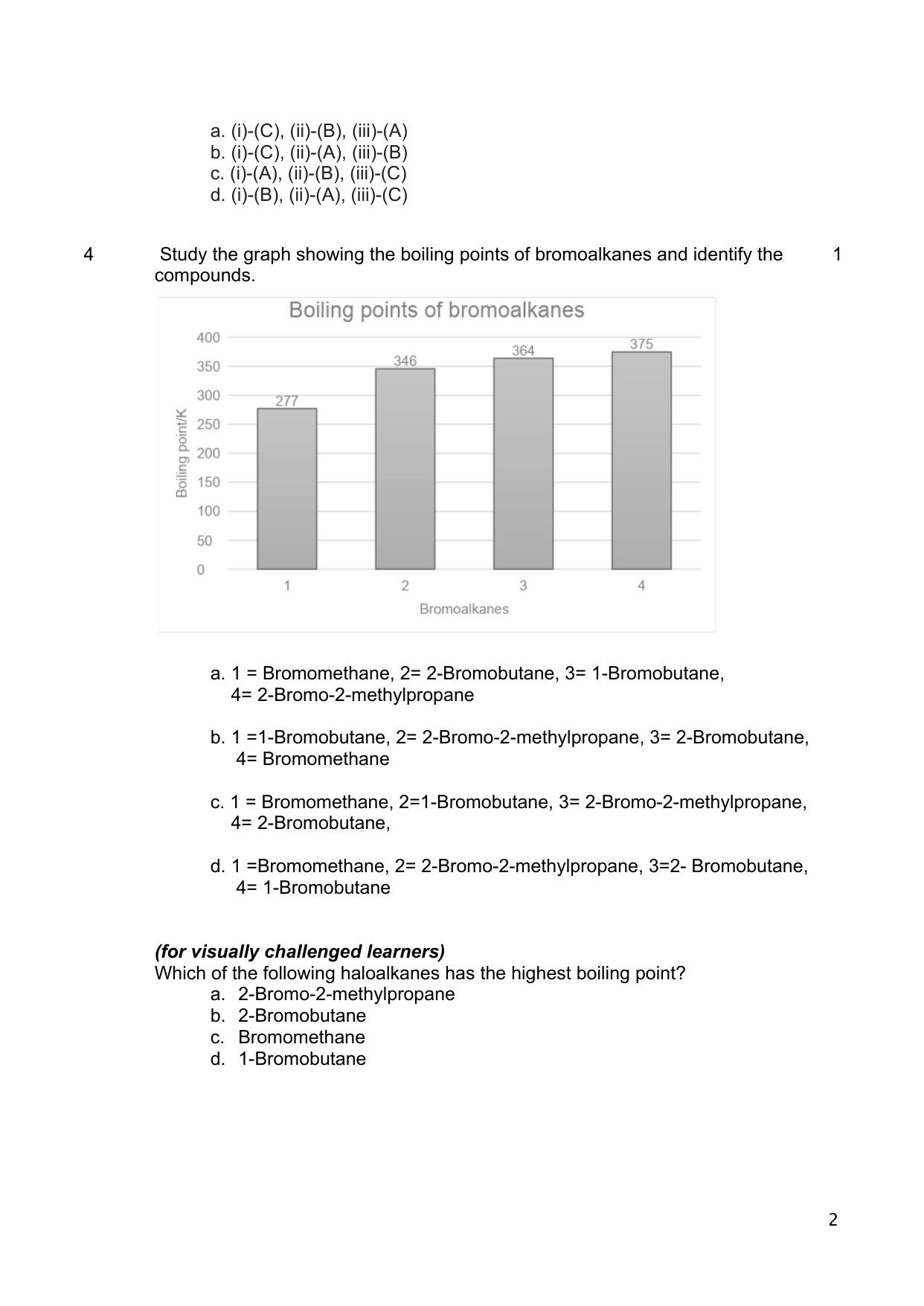 CBSE Class 12 Chemistry Sample Question Paper 2024-25 - Page 2
