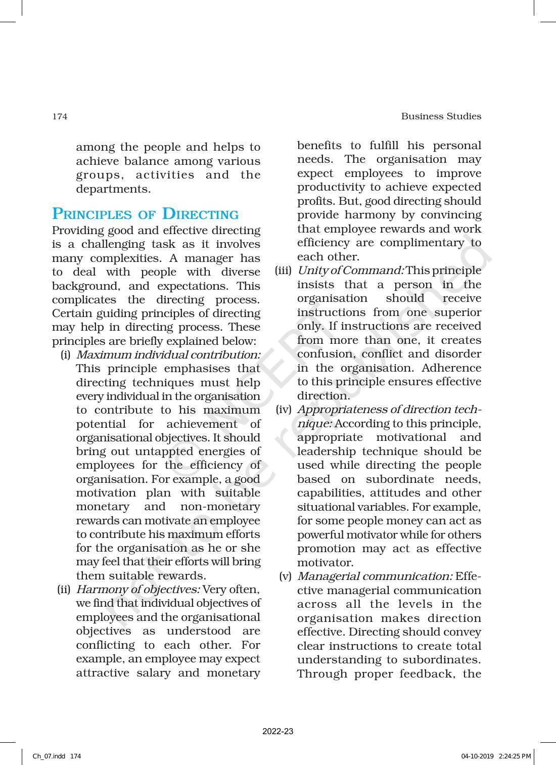 NCERT Book for Class 12 Business Studies Chapter 7 Directing - Page 4