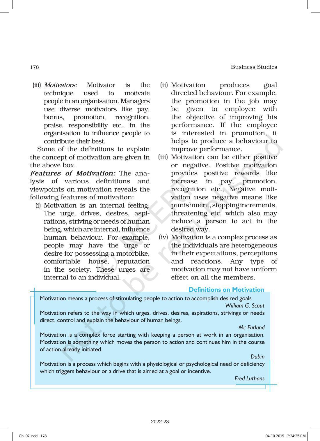 NCERT Book for Class 12 Business Studies Chapter 7 Directing - Page 8