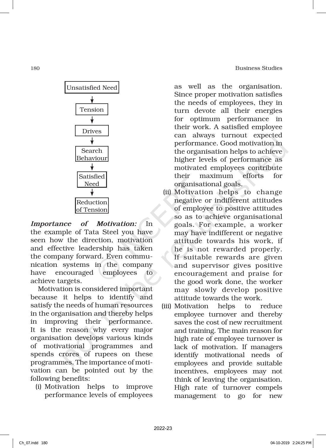 NCERT Book for Class 12 Business Studies Chapter 7 Directing - Page 10