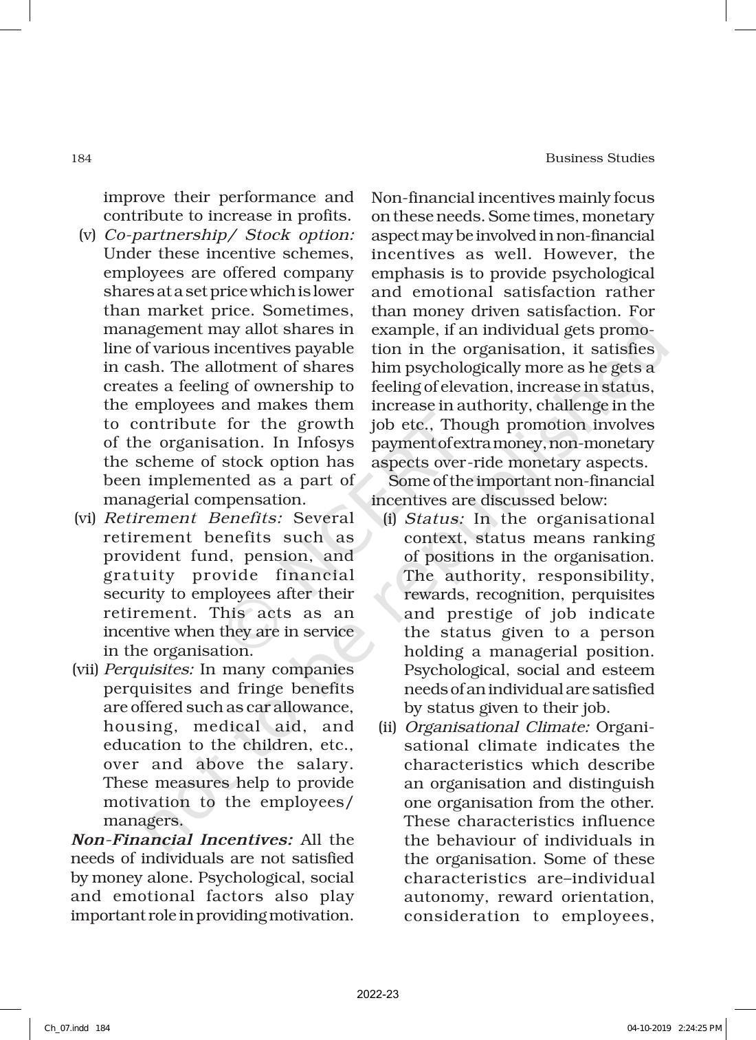 NCERT Book for Class 12 Business Studies Chapter 7 Directing - Page 14