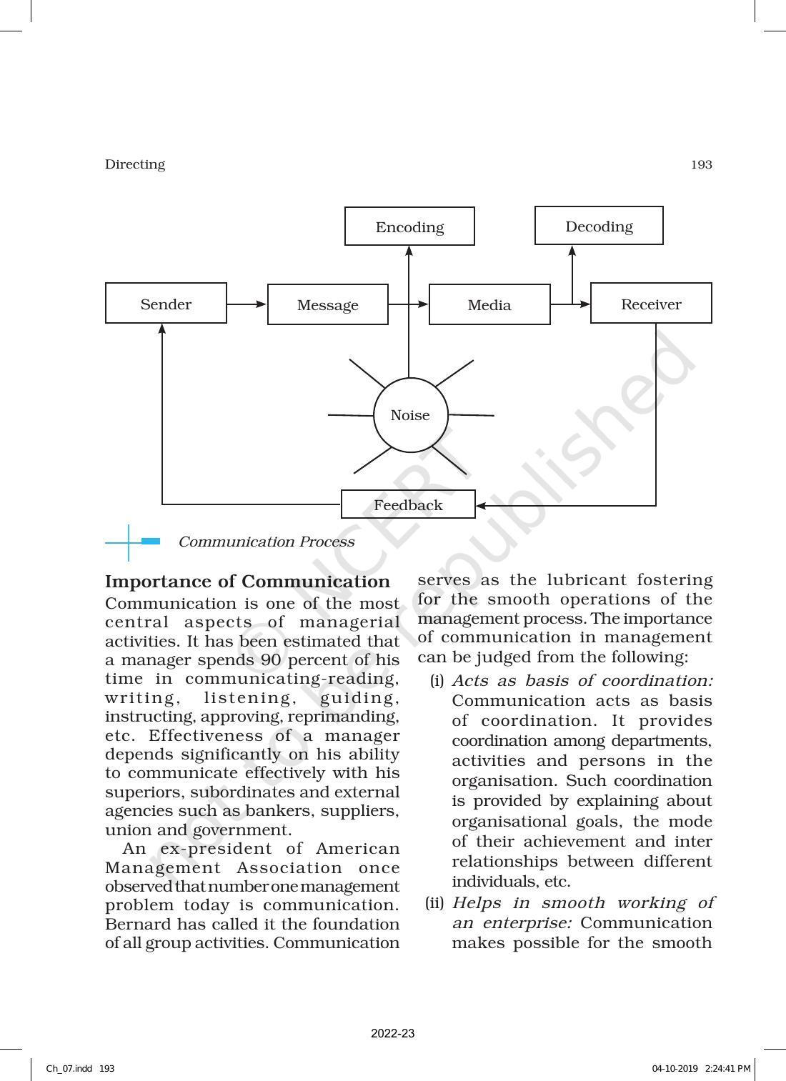 NCERT Book for Class 12 Business Studies Chapter 7 Directing - Page 23