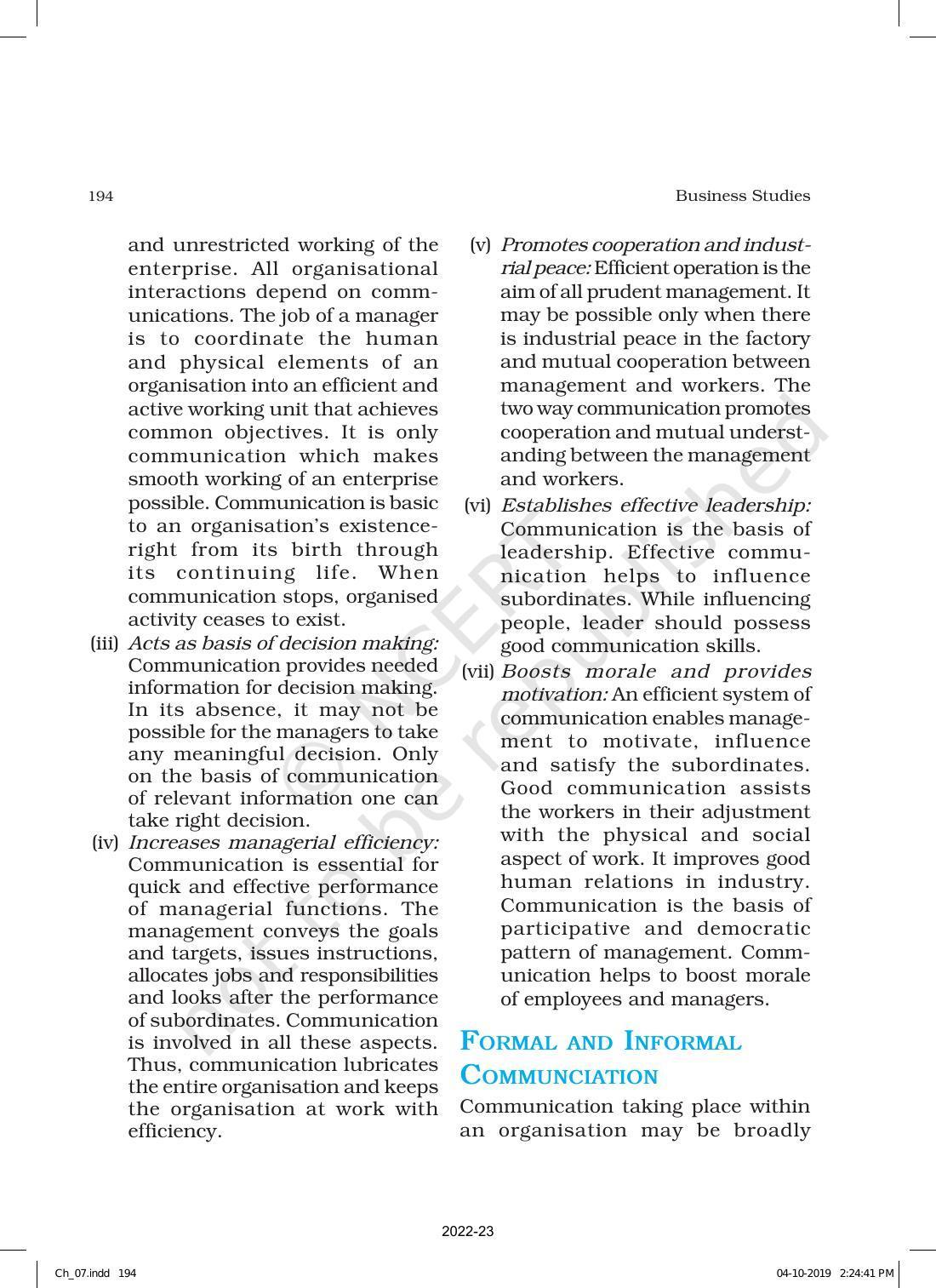 NCERT Book for Class 12 Business Studies Chapter 7 Directing - Page 24