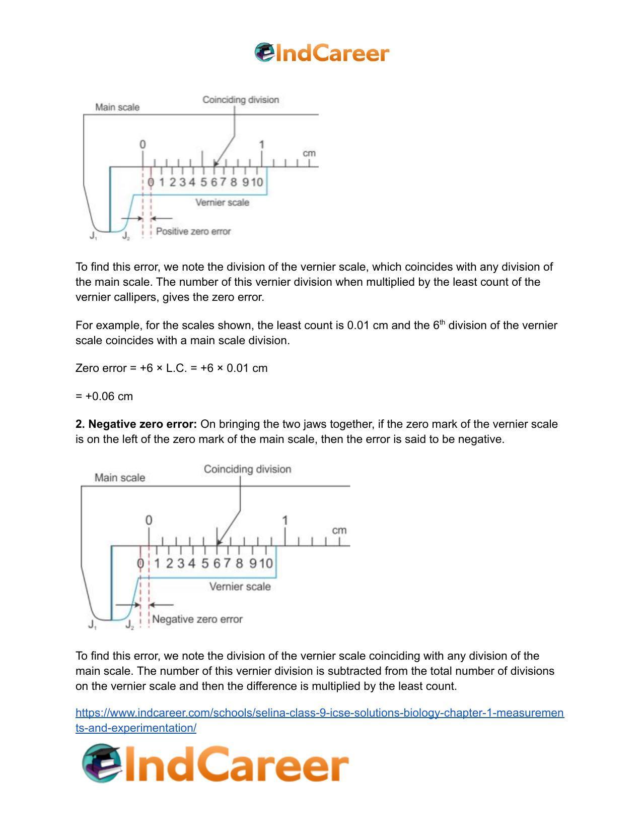 Selina Class 9 ICSE Solutions Biology : Chapter 1- Measurements and Experimentation - Page 13