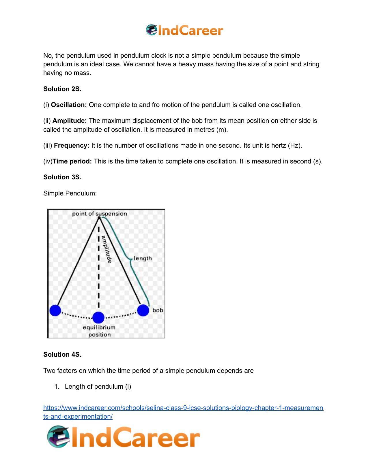 Selina Class 9 ICSE Solutions Biology : Chapter 1- Measurements and Experimentation - Page 28