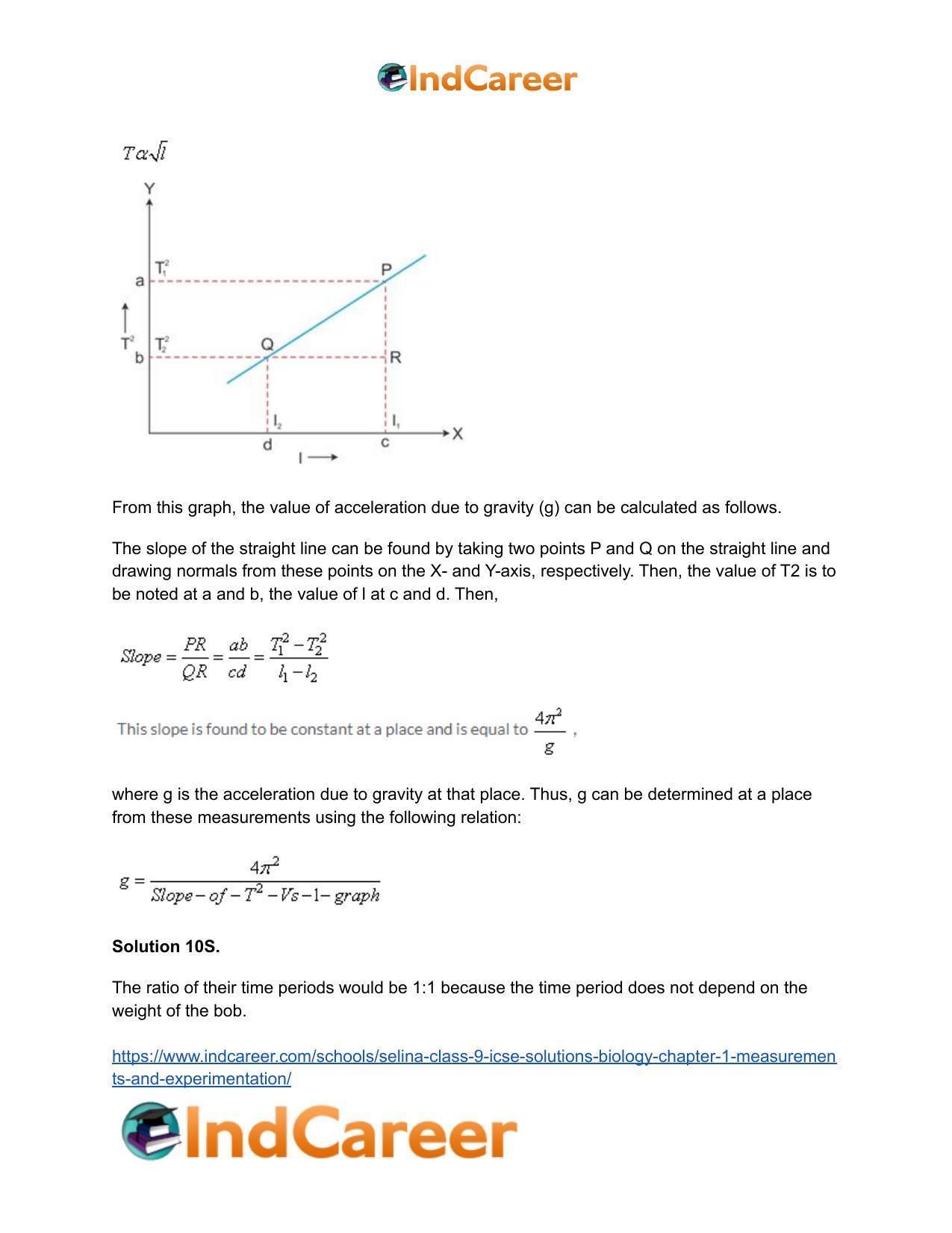 Selina Class 9 ICSE Solutions Biology : Chapter 1- Measurements and Experimentation - Page 31