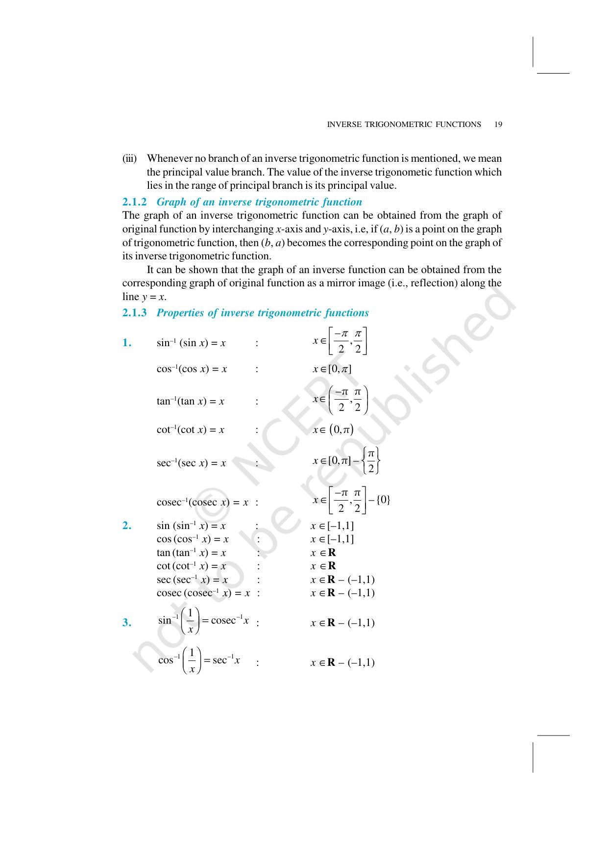 NCERT Exemplar Class 12: Mathematics Unit 2 (Inverse Trigonometric Functions) - Page 2