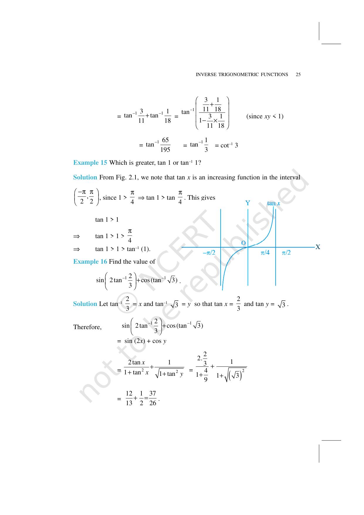 NCERT Exemplar Class 12: Mathematics Unit 2 (Inverse Trigonometric Functions) - Page 8
