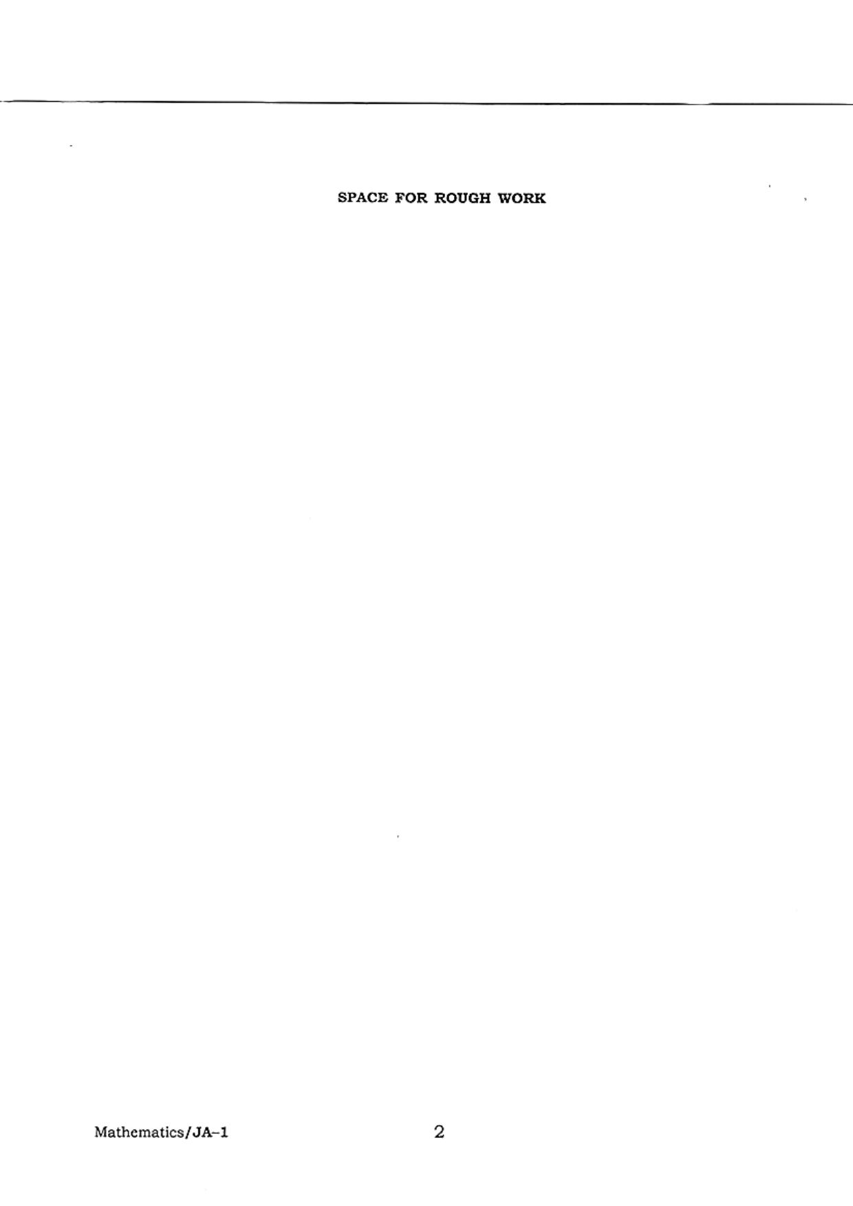 WB JECA 2018 Mathematics Question Paper - Page 2