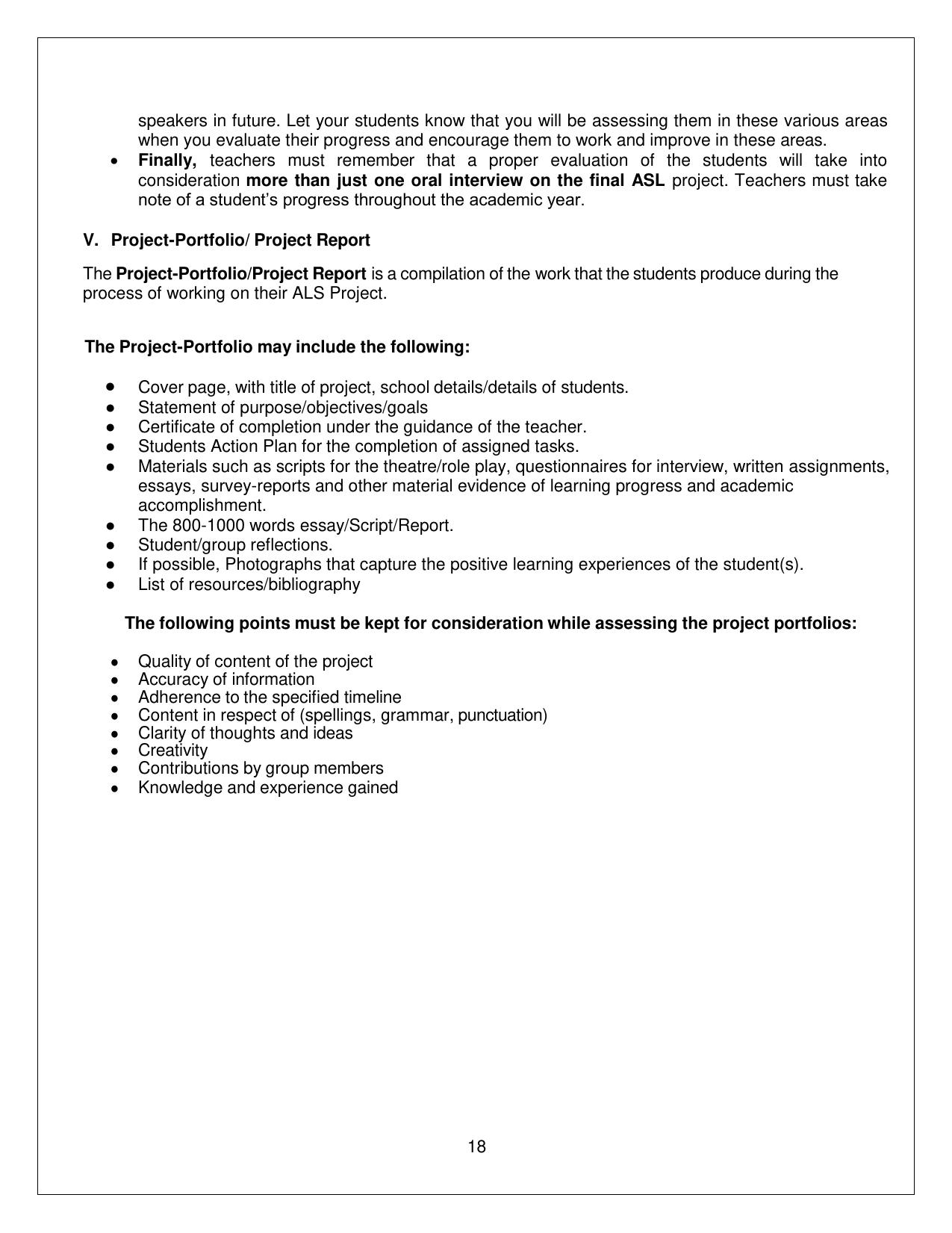 CBSE Class XI & XII English Core Syllabus - Page 18