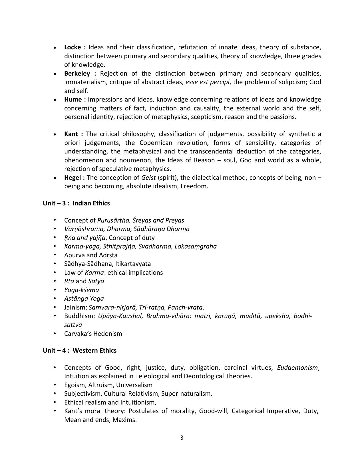 TNSET Syllabus - Philosophy - Page 3