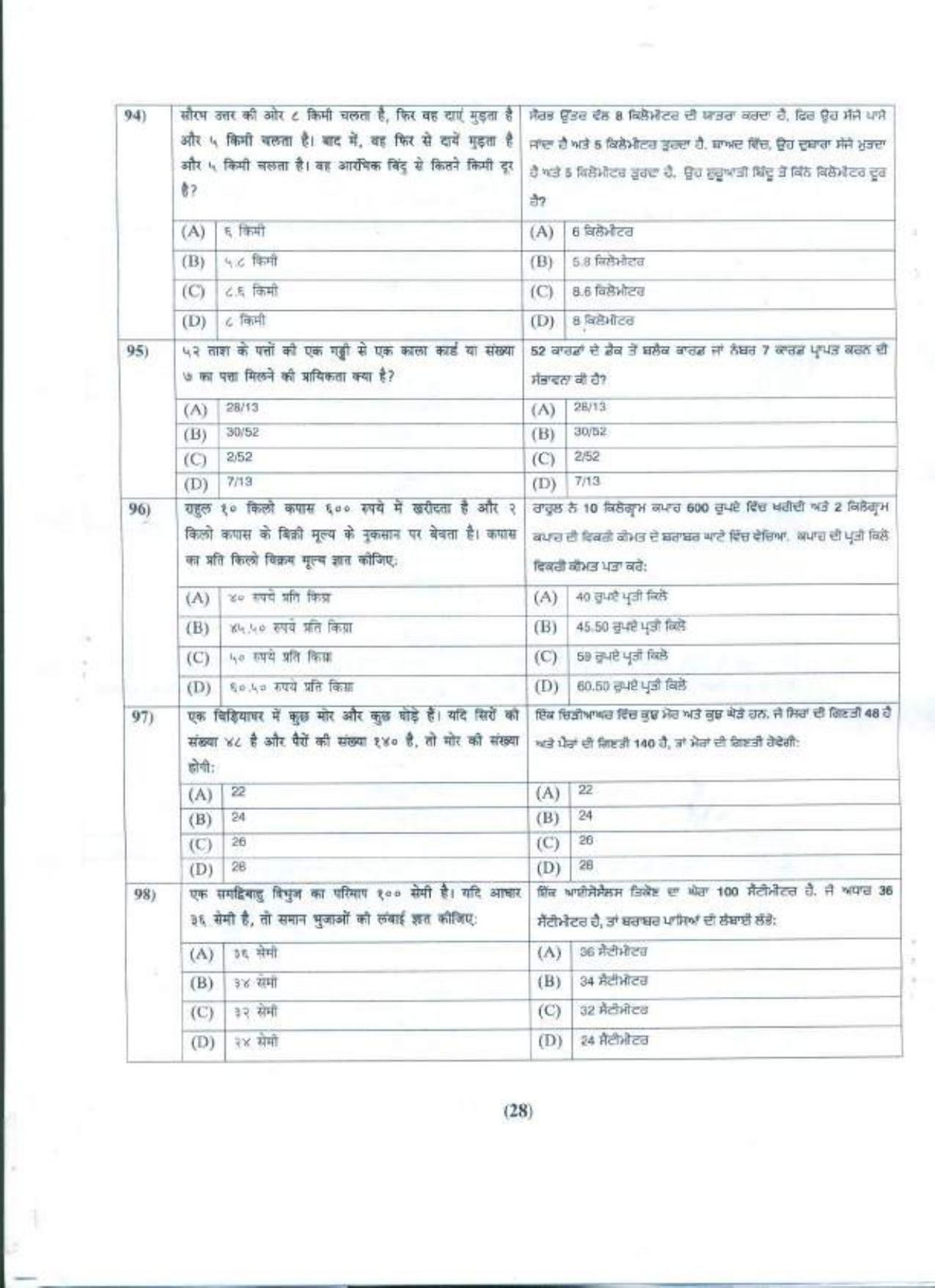 PU B.A./B.Com. LLB. (Hons.) 2021 Question Paper - Page 29