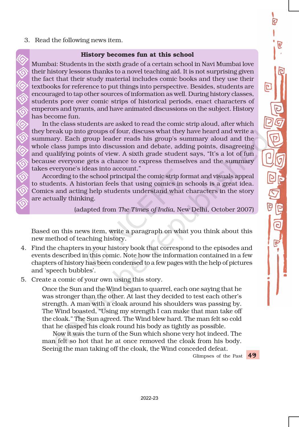 NCERT Book for Class 8 English Chapter 3 Glimpses of the Past - Page 14