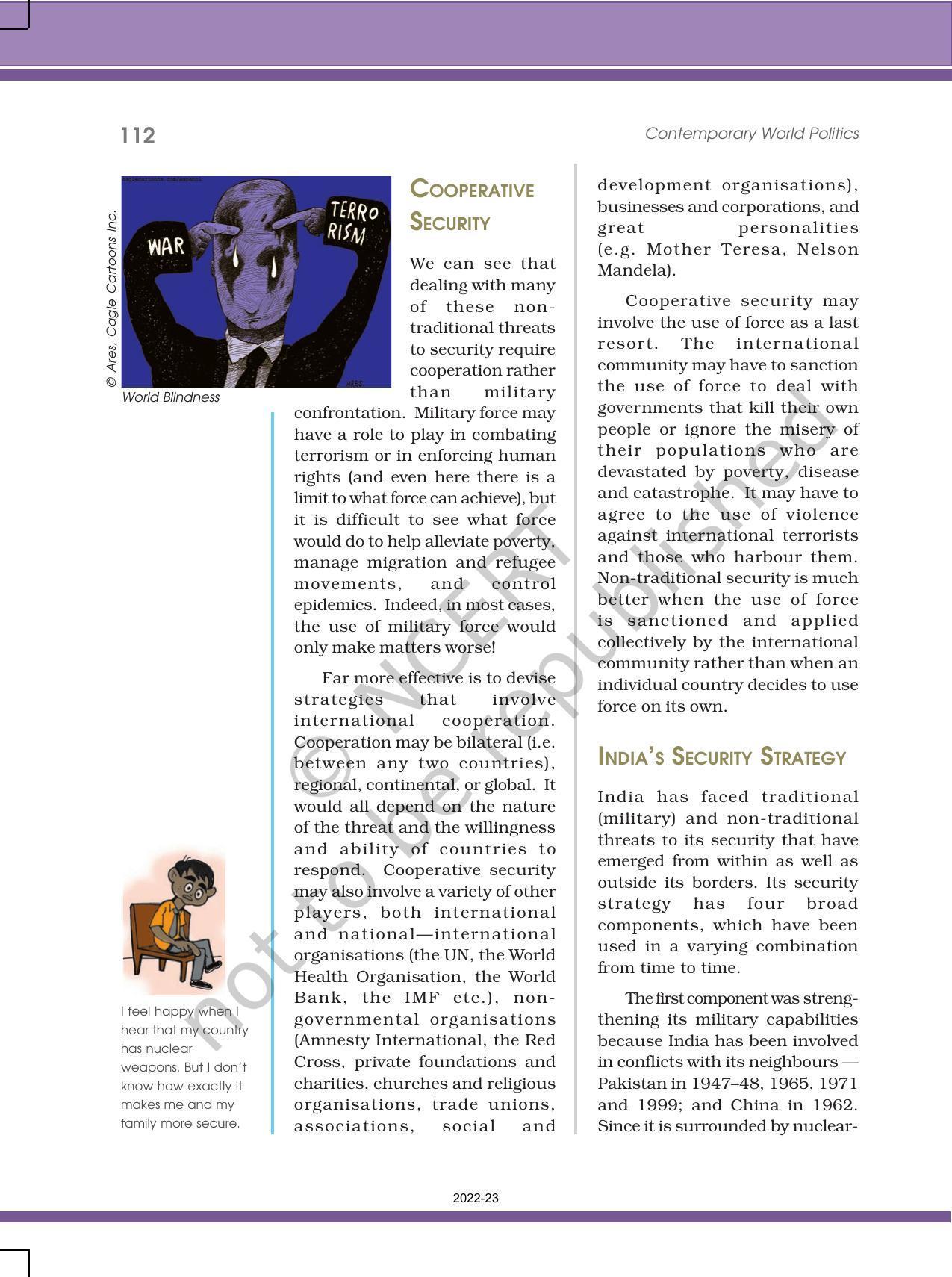 NCERT Book for Class 12 Political Science Chapter 7 Security in the Contemporary World - Page 14