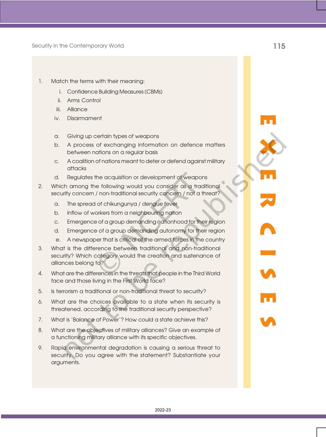 NCERT Book for Class 12 Political Science Chapter 7 Security in the Contemporary World - Page 17