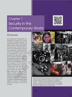 NCERT Book for Class 12 Political Science Chapter 7 Security in the Contemporary World
