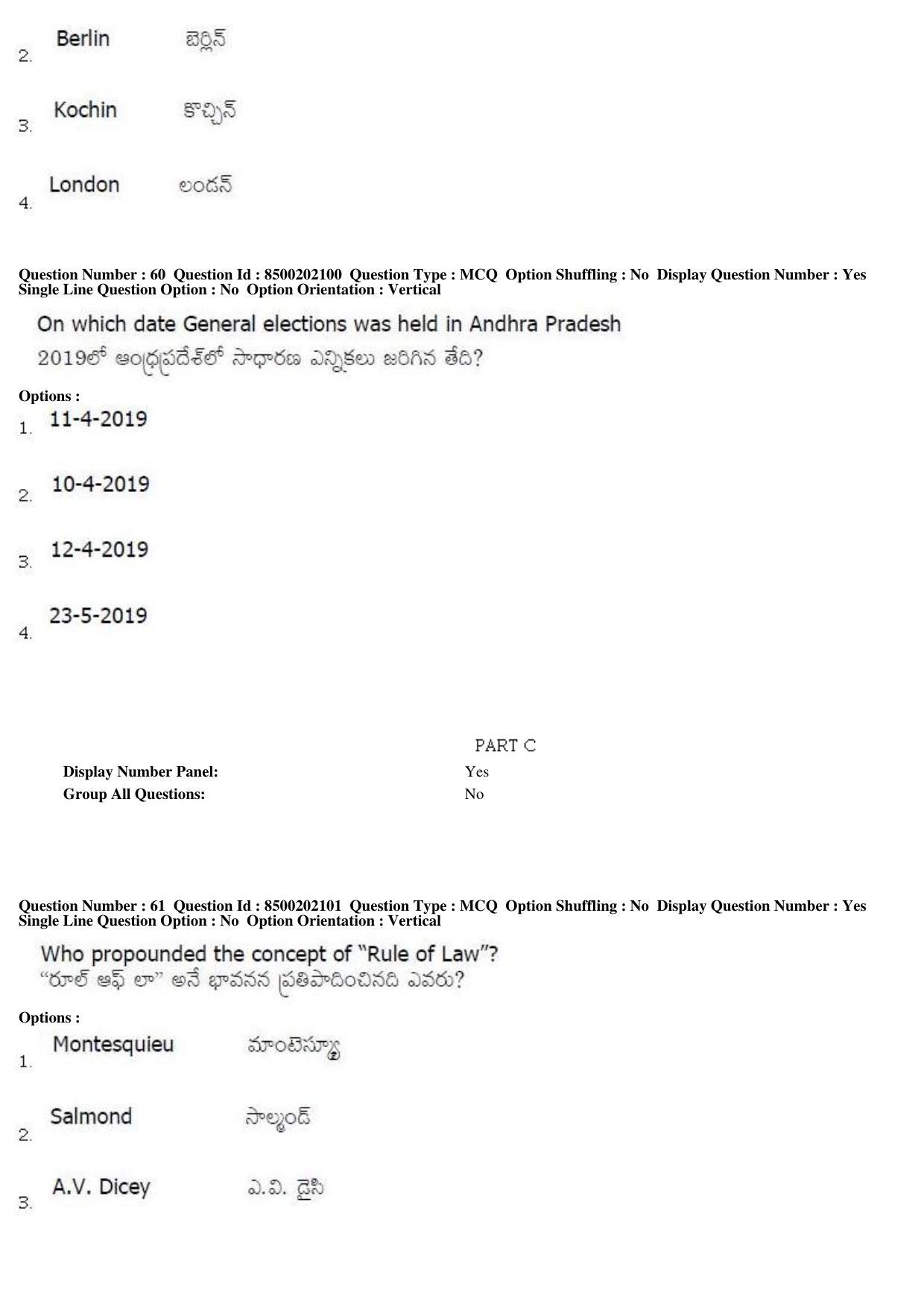 AP LAWCET 2019 - 5 Year LLB Question Paper With Keys - Page 22