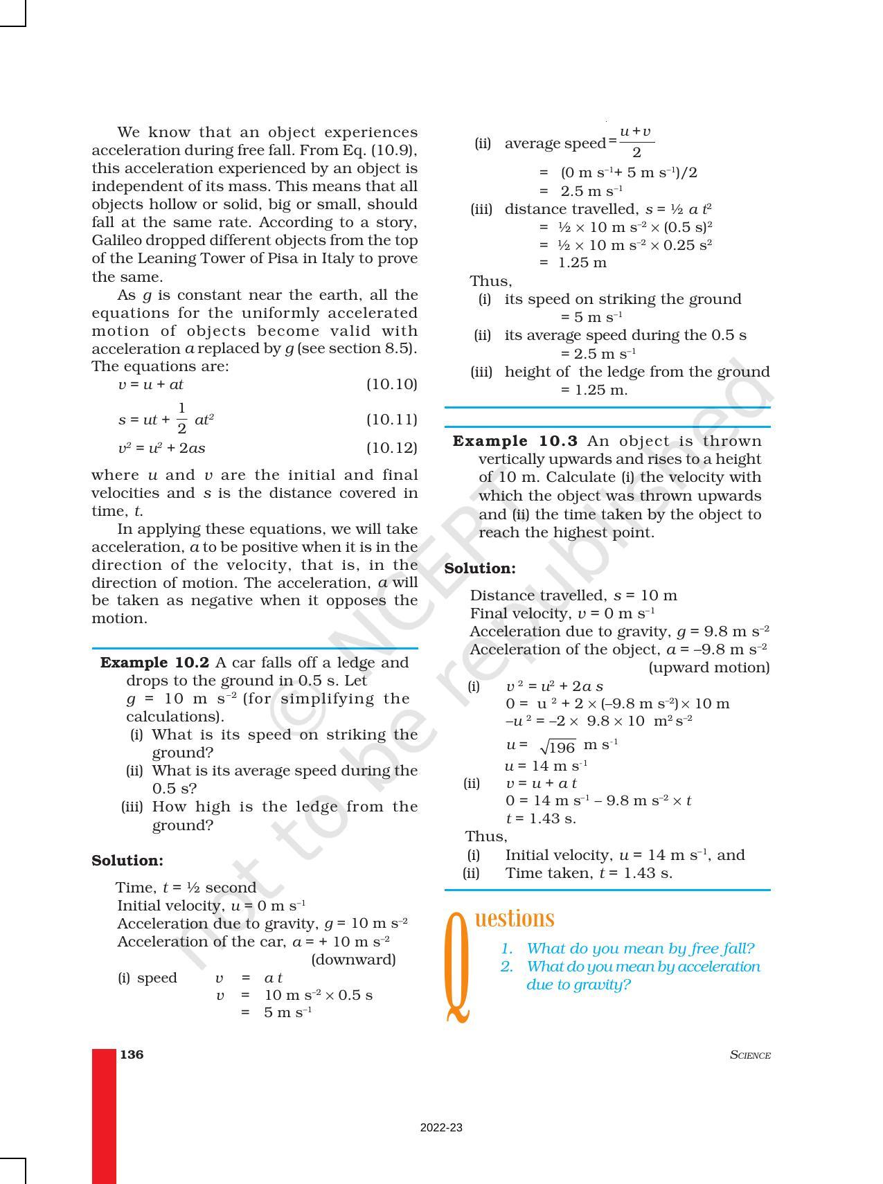 NCERT Book for Class 9 Science Chapter 10 Gravitation - Page 6
