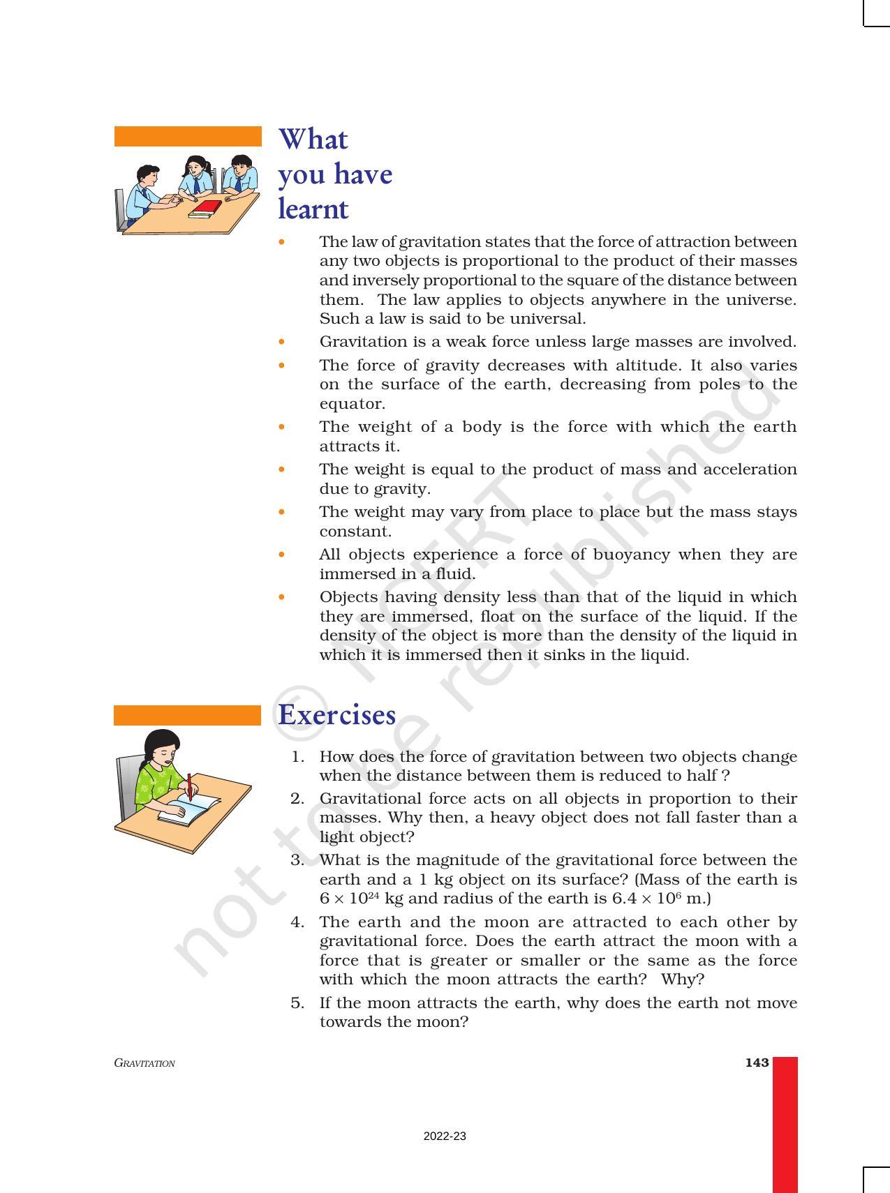 NCERT Book for Class 9 Science Chapter 10 Gravitation - Page 13