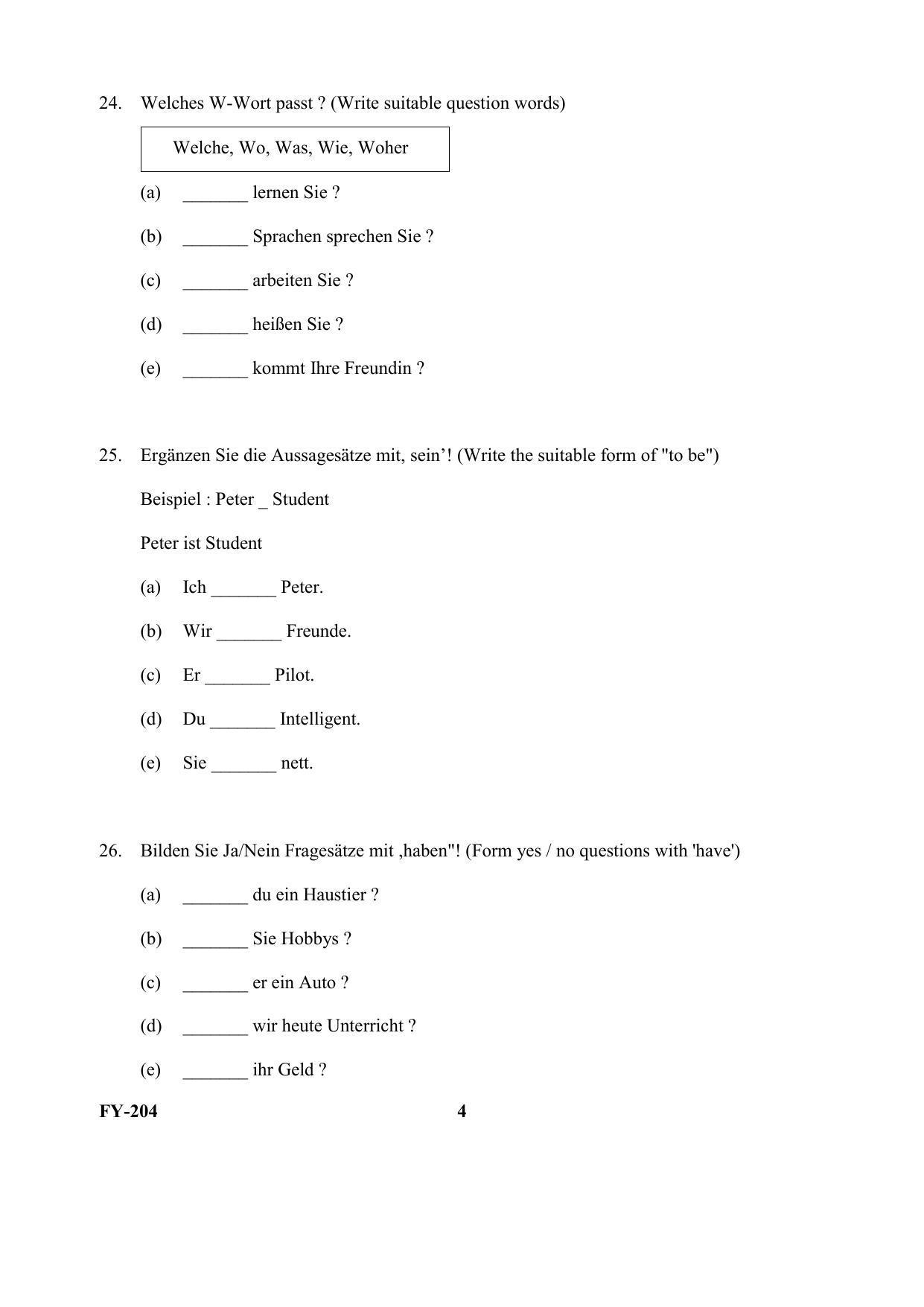 Kerala Plus One (Class 11th) Part-II German Question Paper 2021 - Page 4