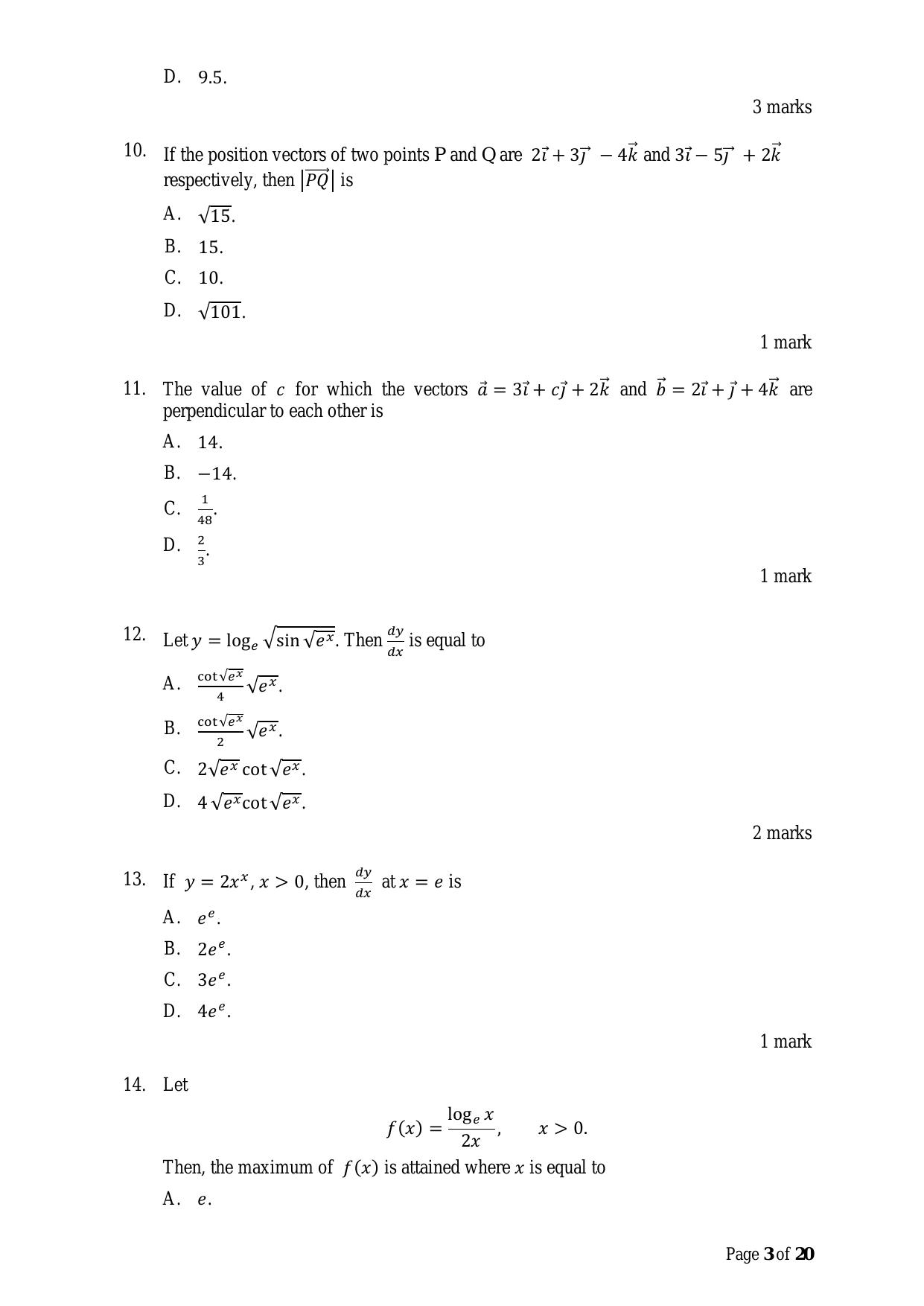ACET June 2022 Question Papers - Page 3