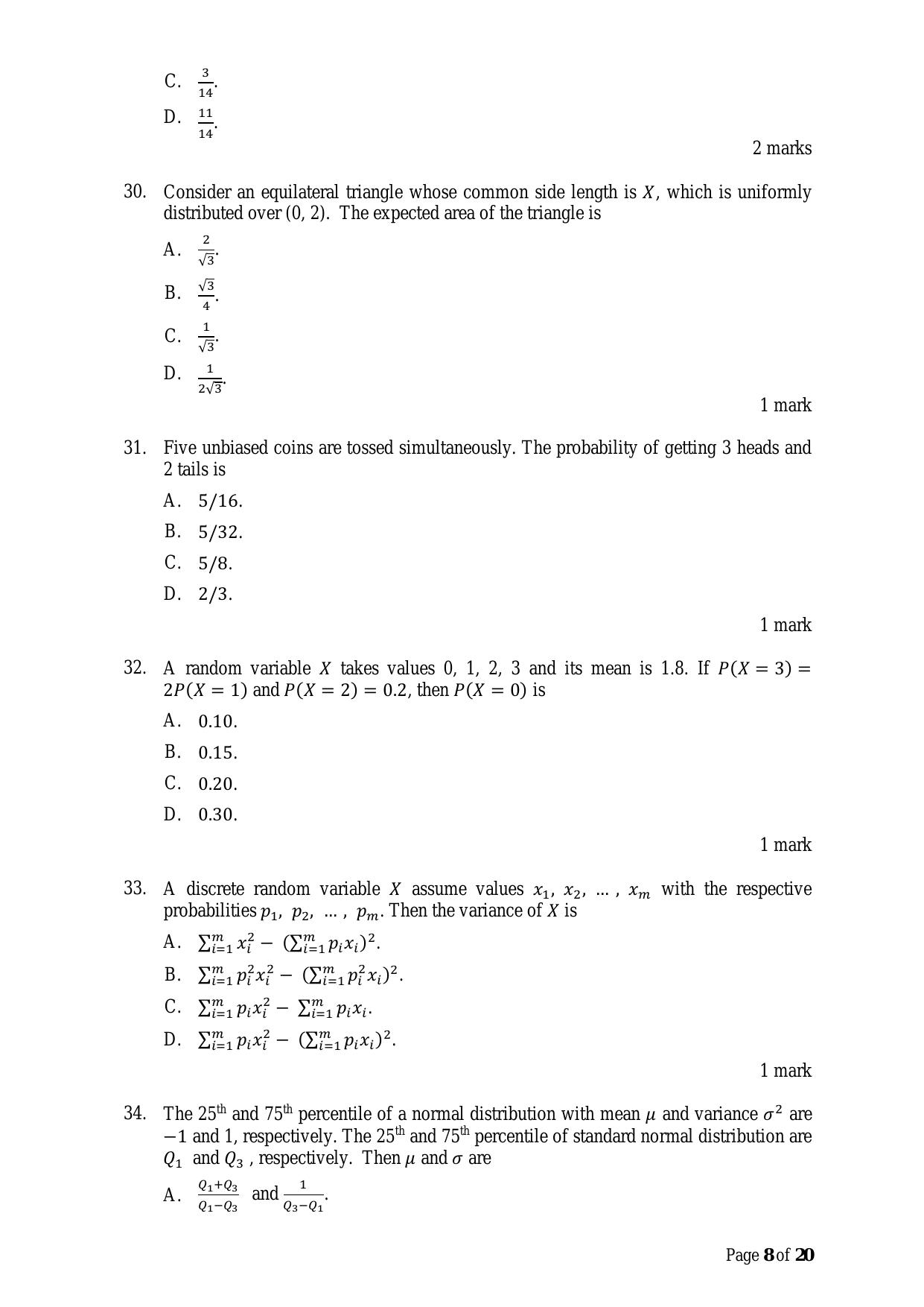 ACET June 2022 Question Papers - Page 8